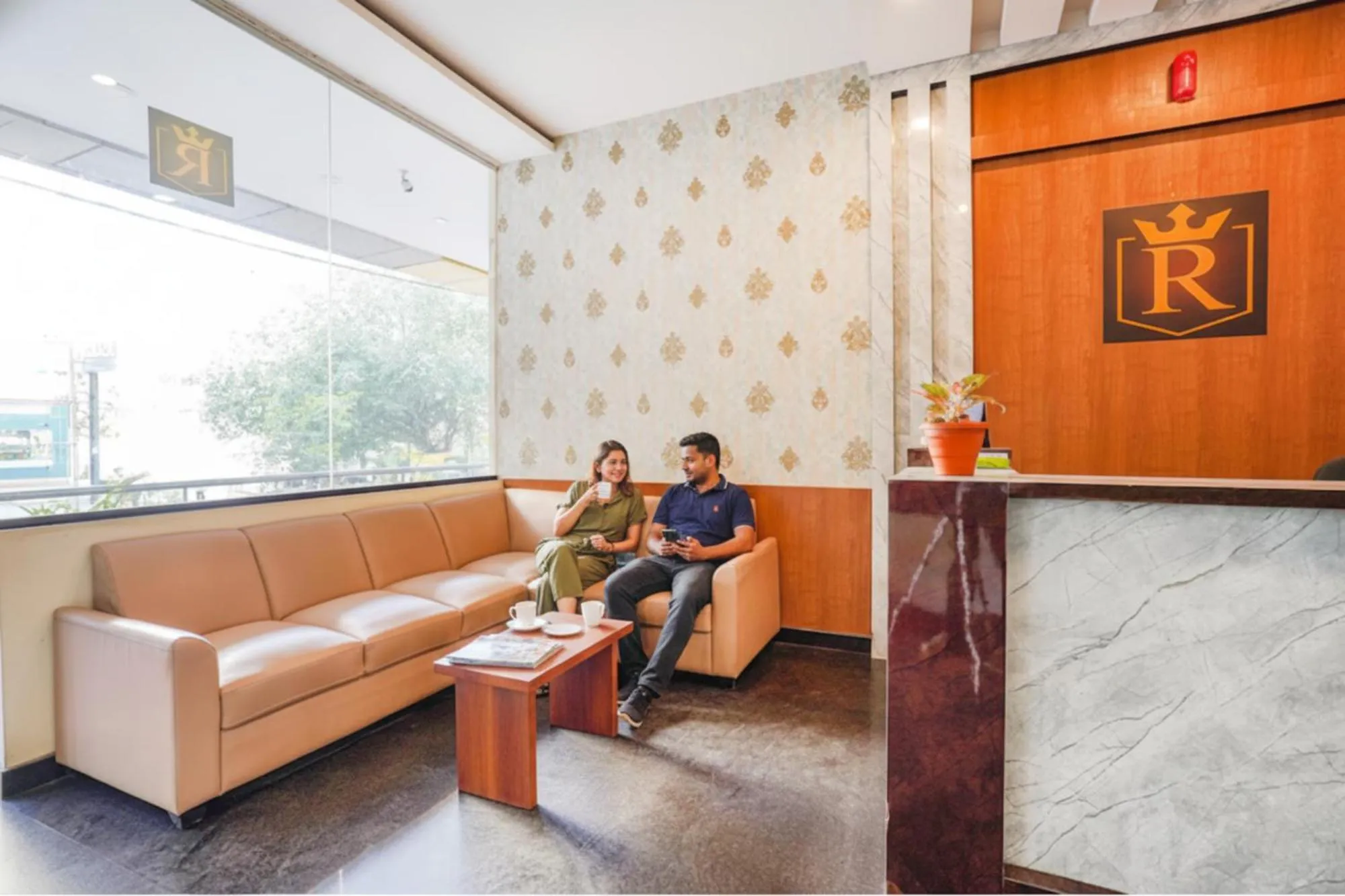 Seating area in FabHotel Rove Inn & Suites - Nr Thammenahalli Village