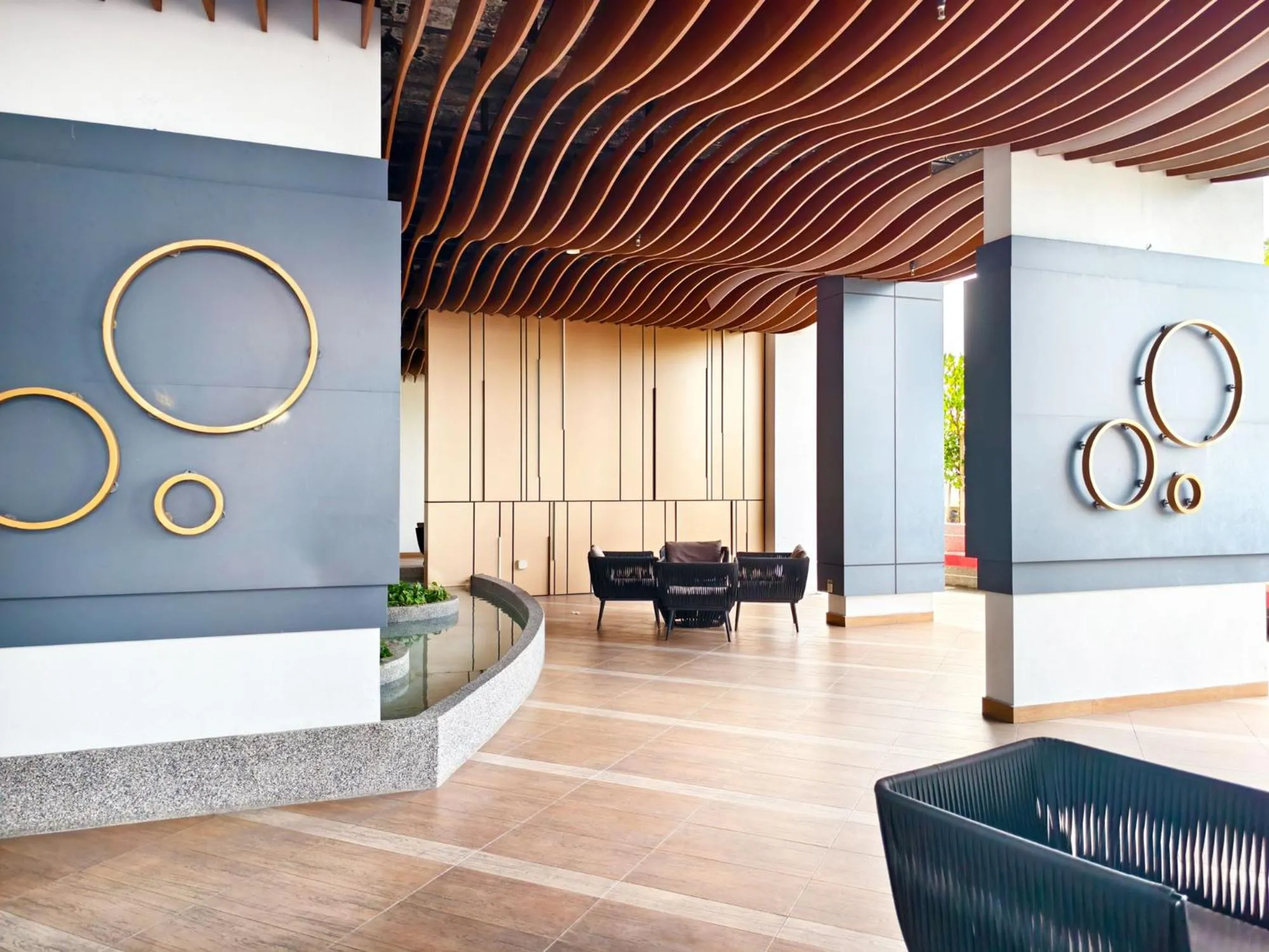 Seating area in Troika Kota Bharu by Salaam Suites