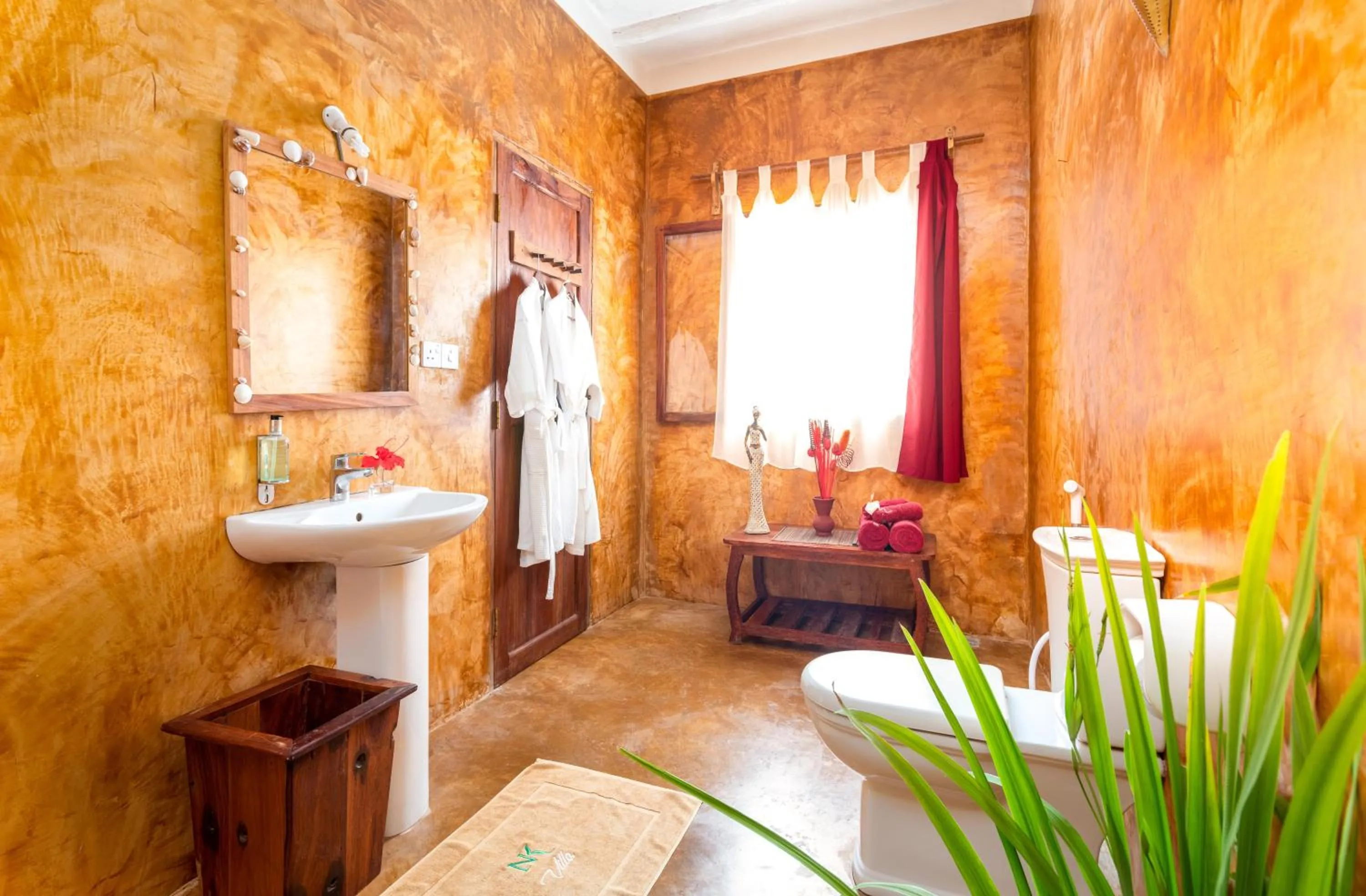 Bathroom in Kibanda Natural Kendwa Villa