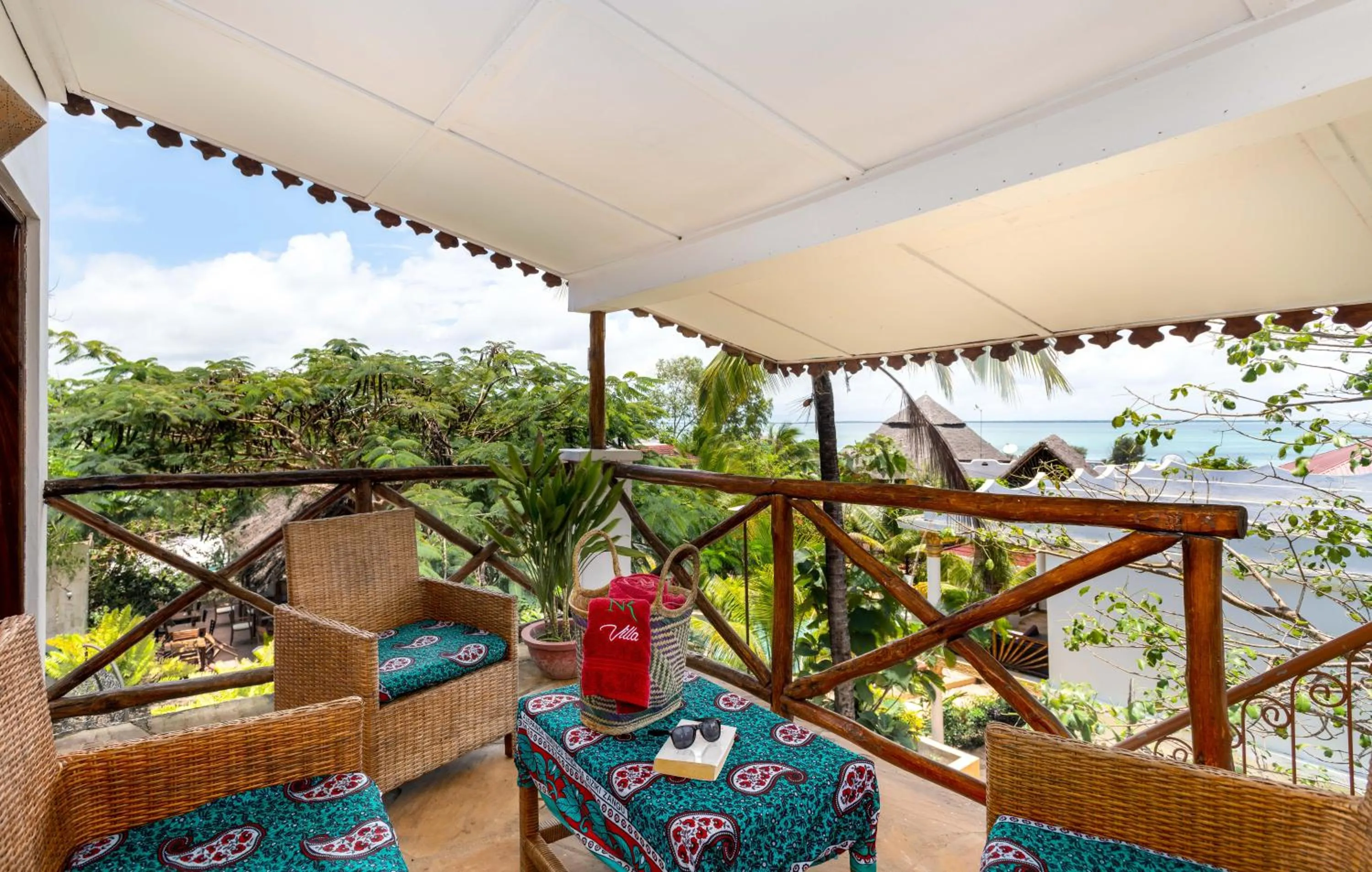 Balcony/Terrace in Kibanda Natural Kendwa Villa