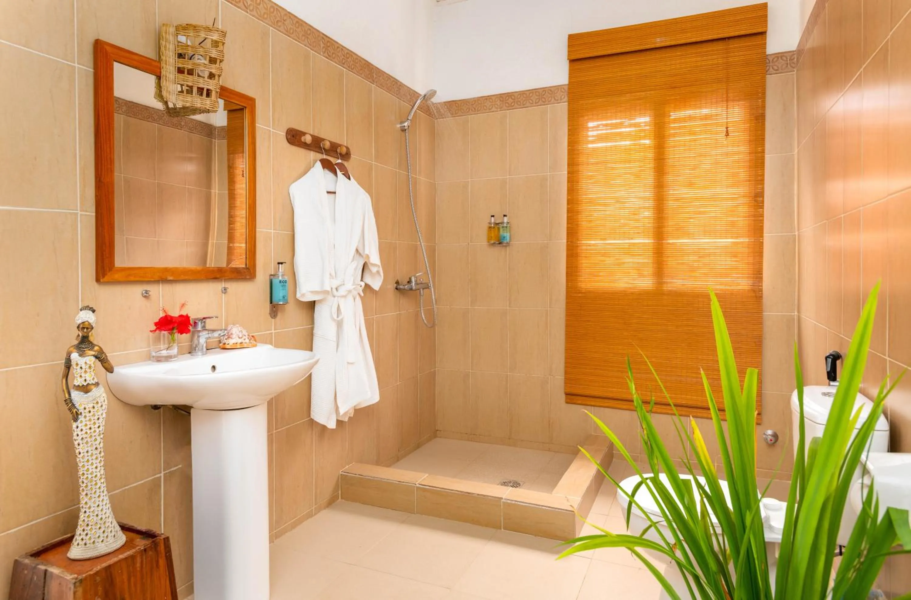 Bathroom in Kibanda Natural Kendwa Villa