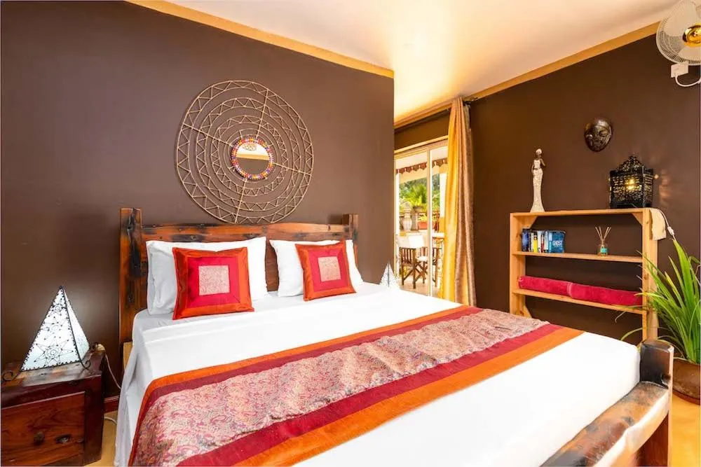 Bedroom, Bed in Kibanda Natural Kendwa Villa