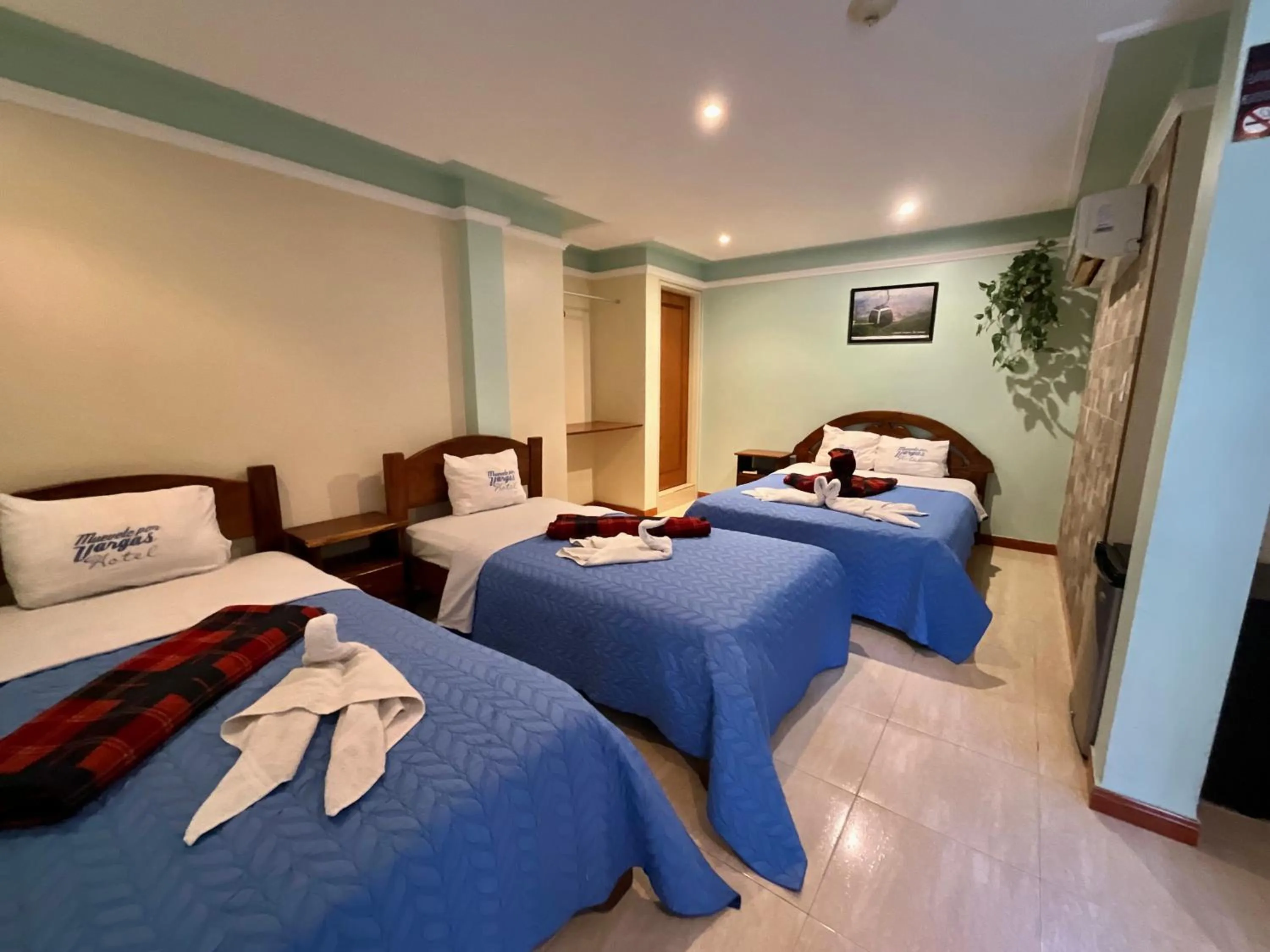 Bed in HOTEL MUEVETE POR VARGAS