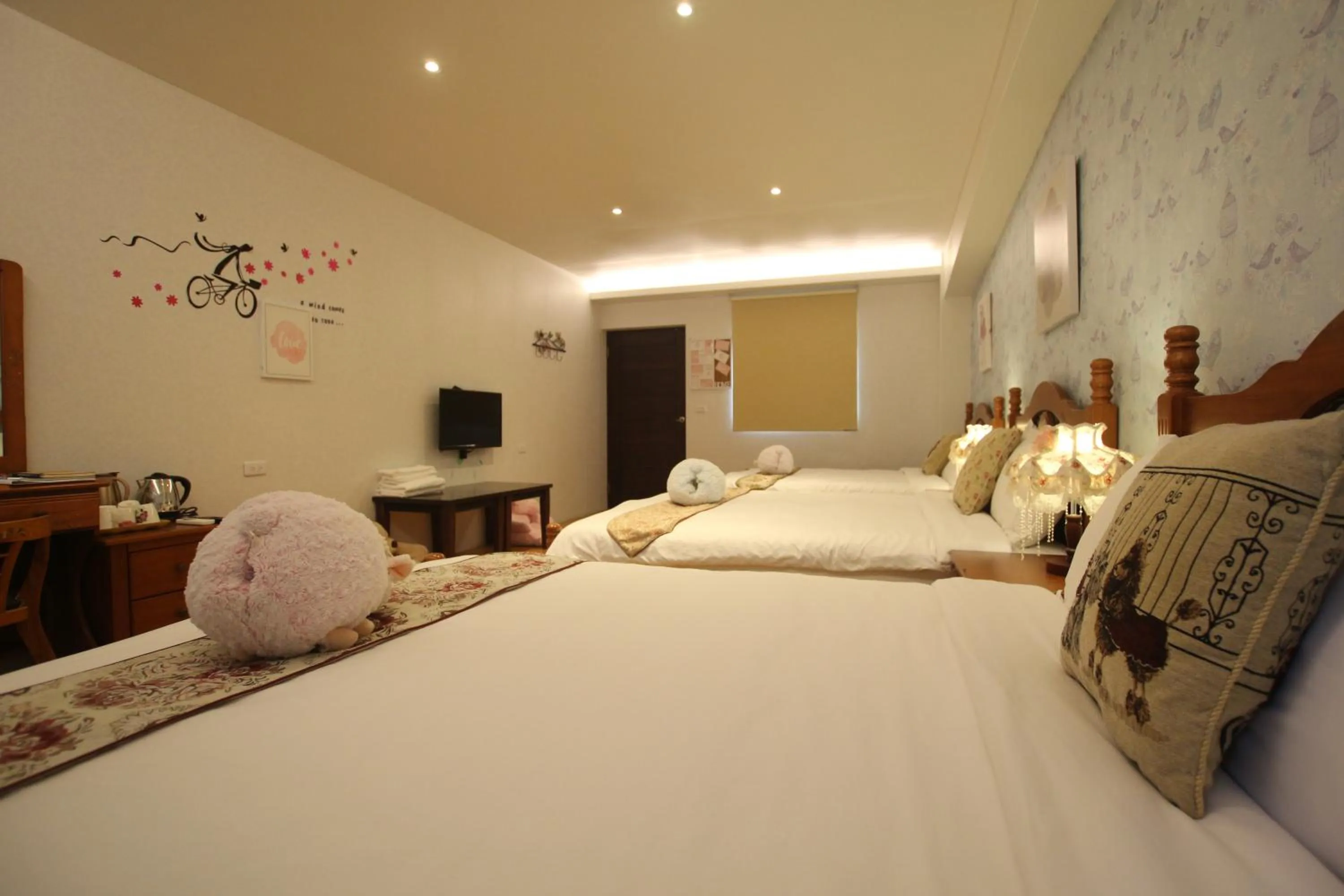 Photo of the whole room, Bed in Yilan Pine Villa Homestay