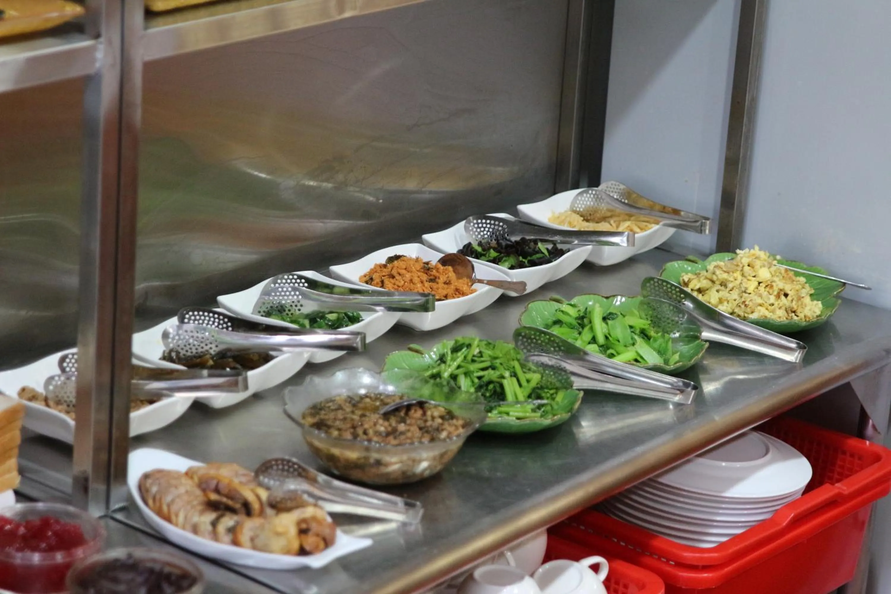 Asian breakfast in Yilan Pine Villa Homestay