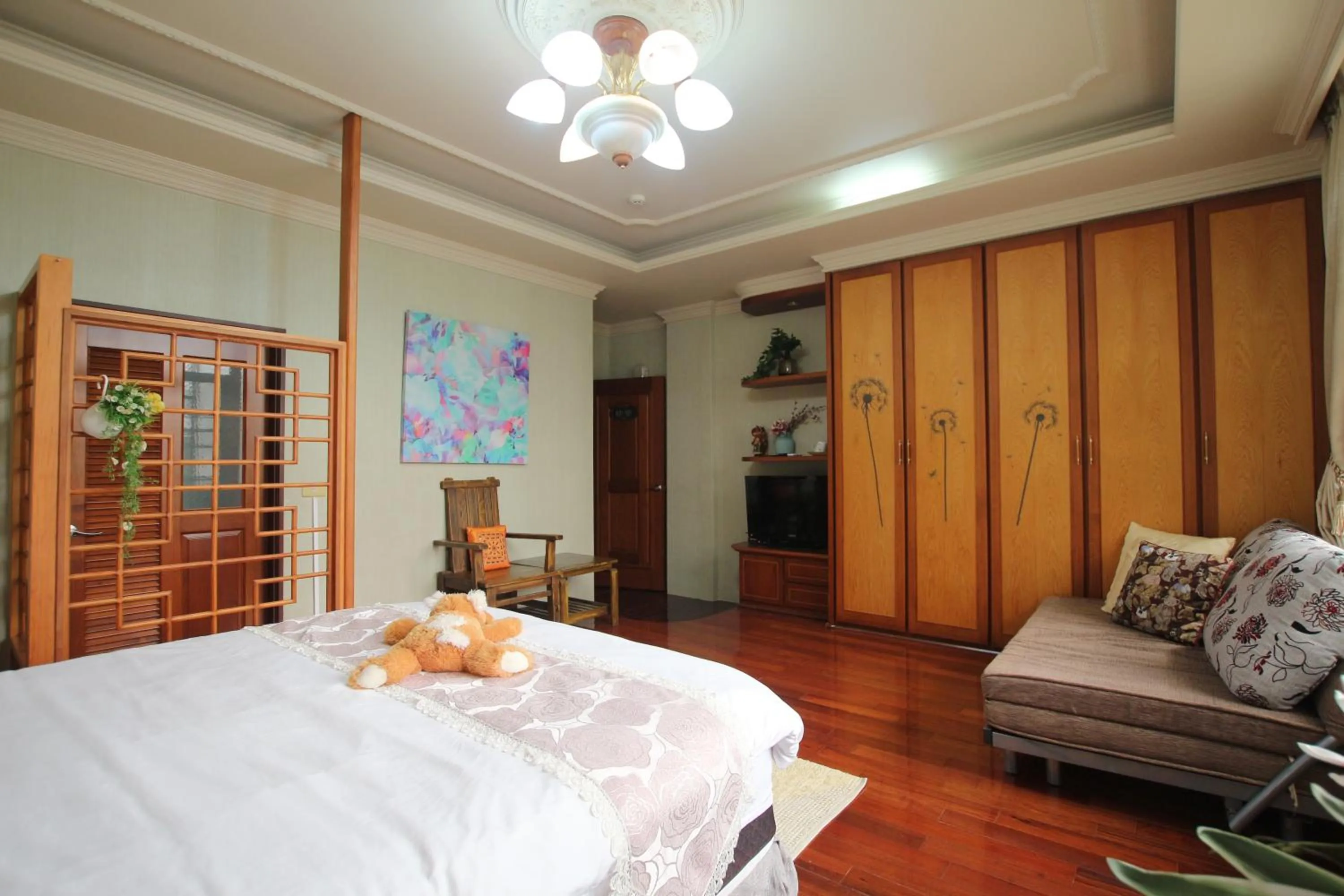 Photo of the whole room, Bed in Yilan Pine Villa Homestay