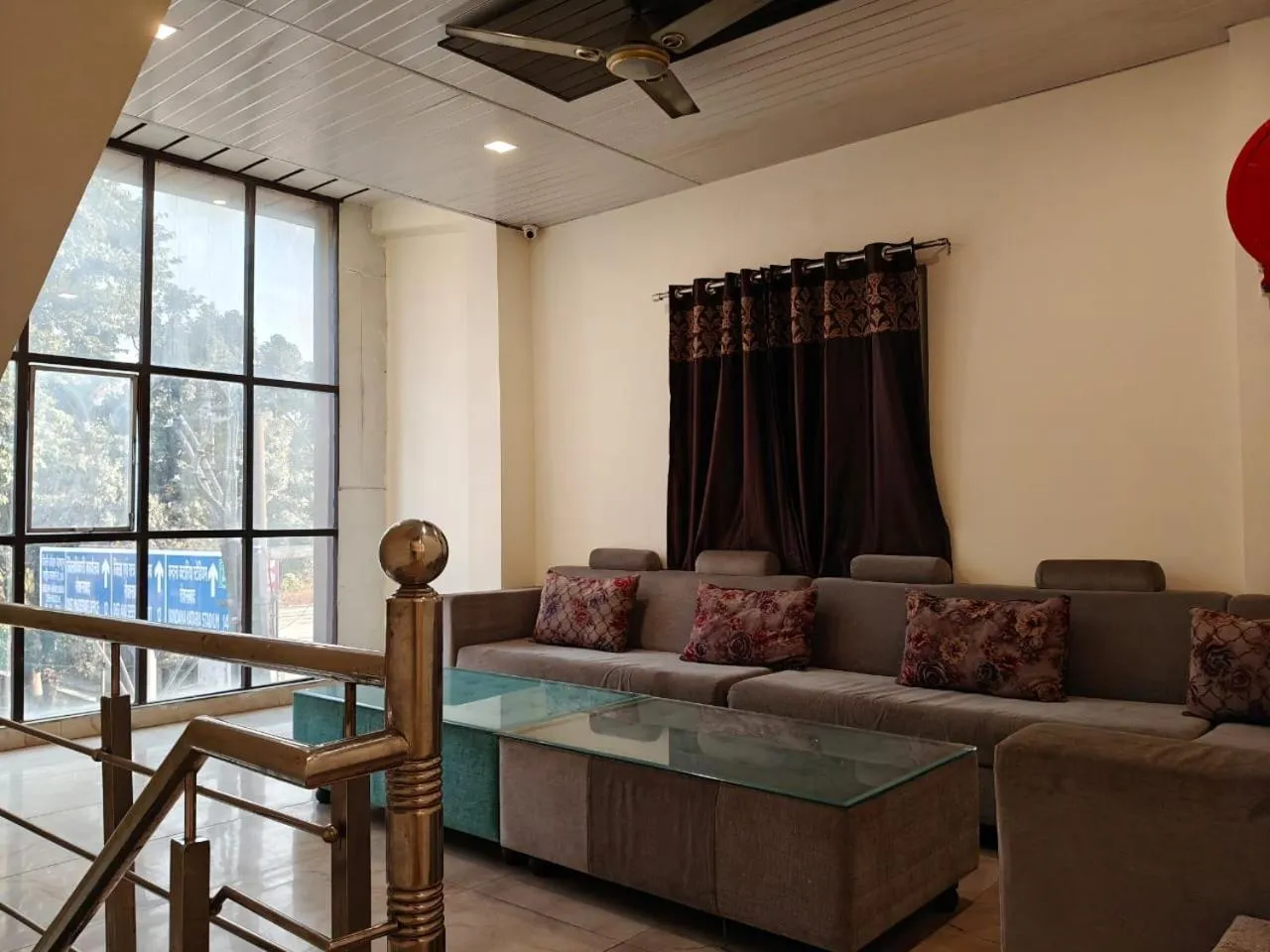 Seating area in TRPOTELS Sudarshan