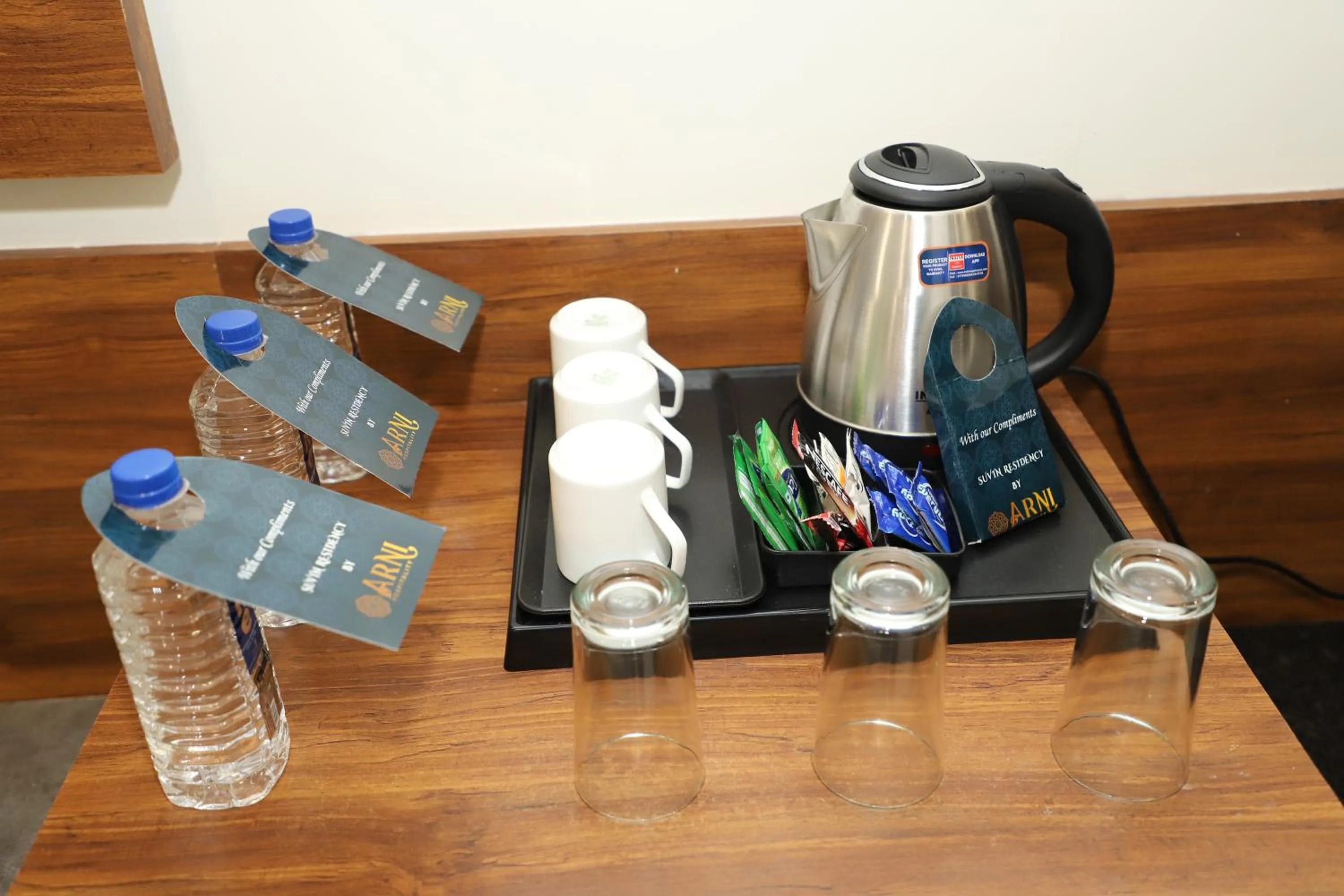 Coffee/tea facilities in Suvin Residency with Rooftop Swimming Pool