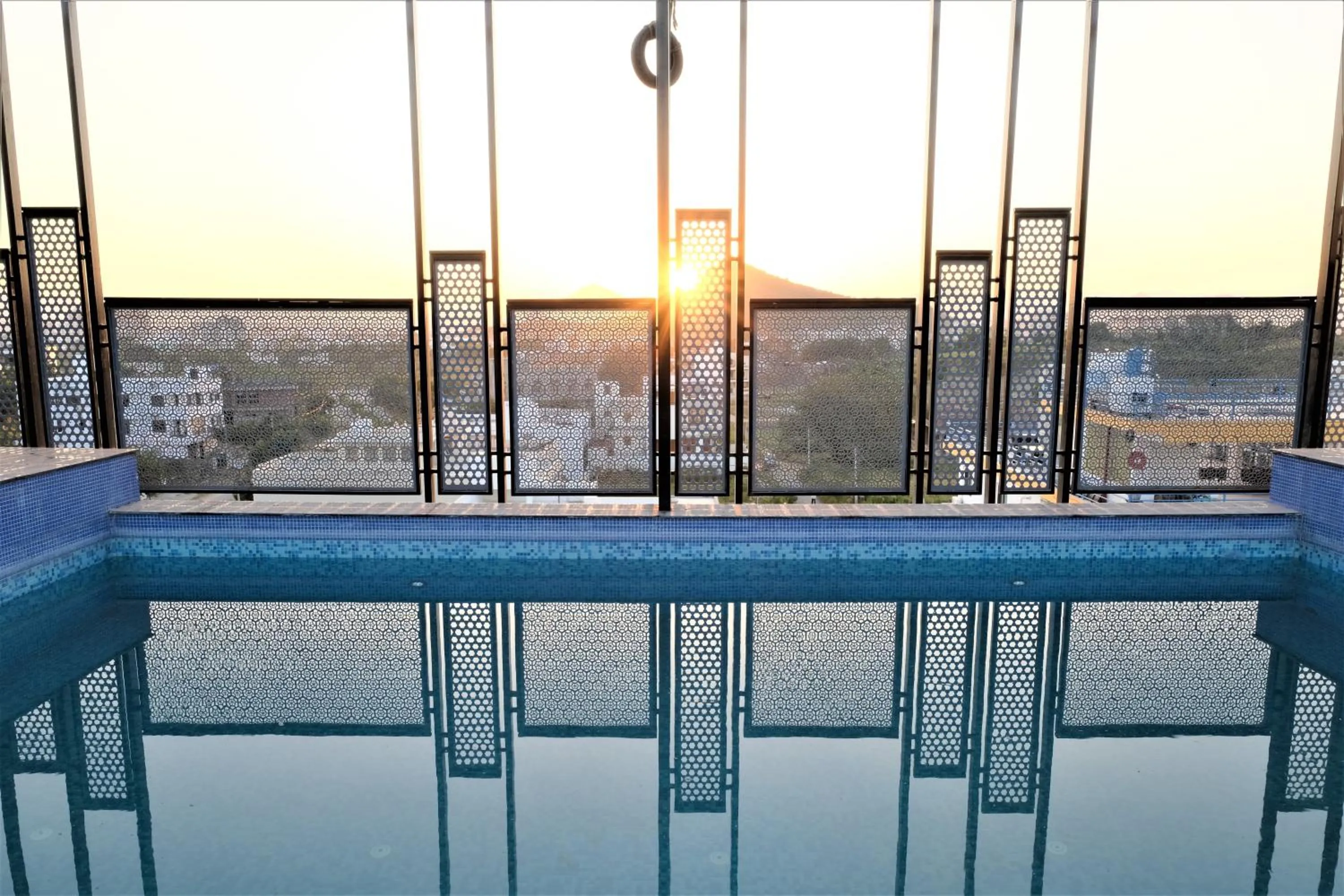 Pool view in Suvin Residency with Rooftop Swimming Pool
