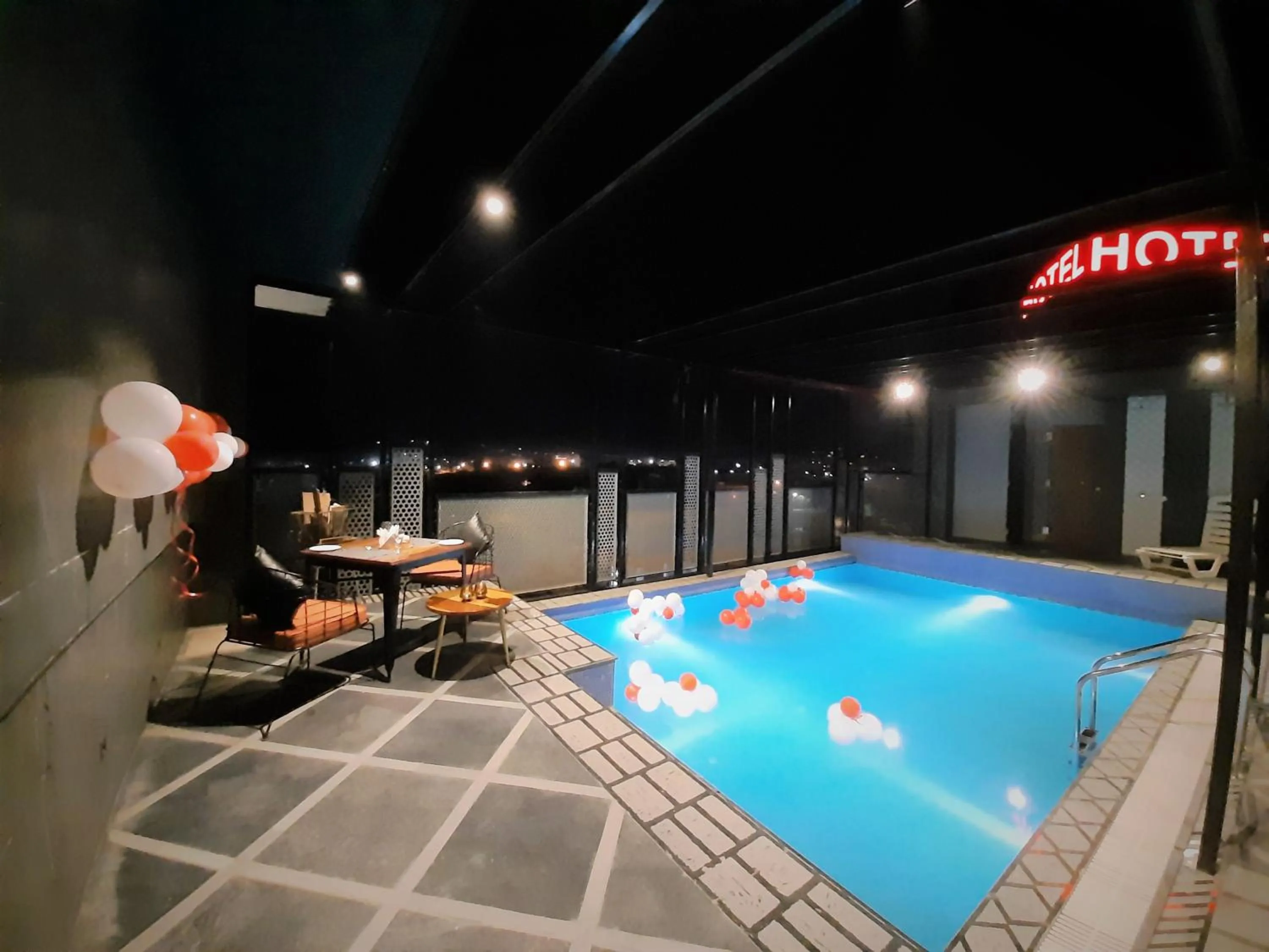 Pool view in Suvin Residency with Rooftop Swimming Pool