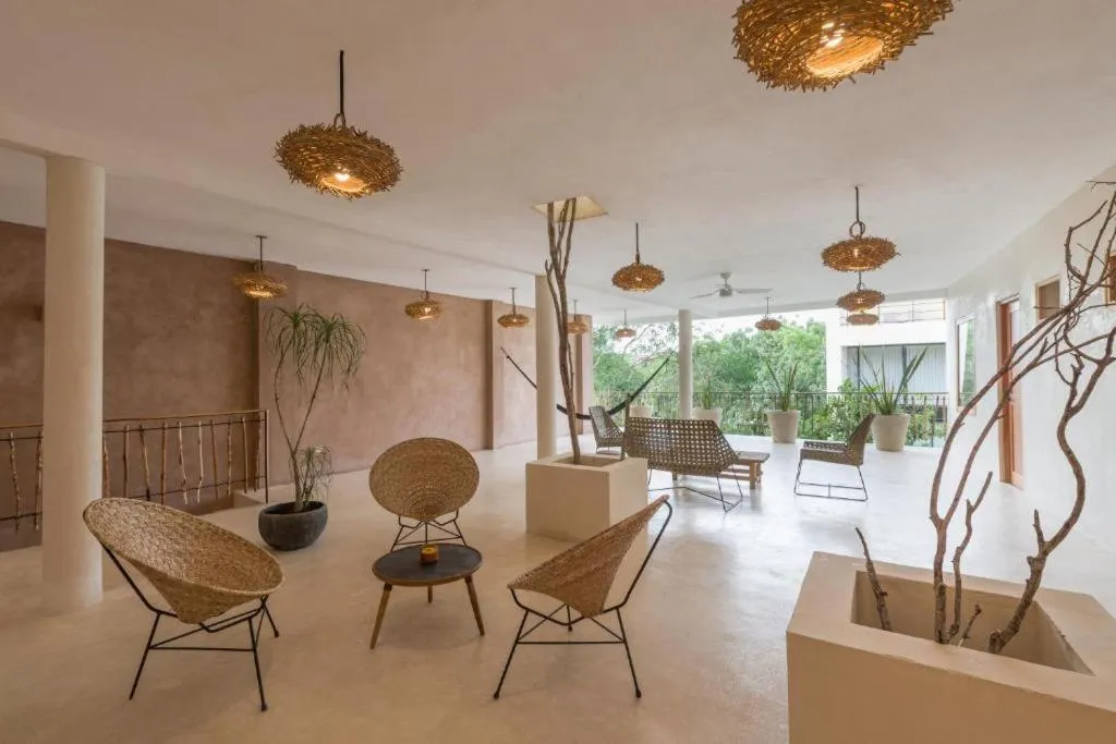 Seating area in Koos Tulum Hotel