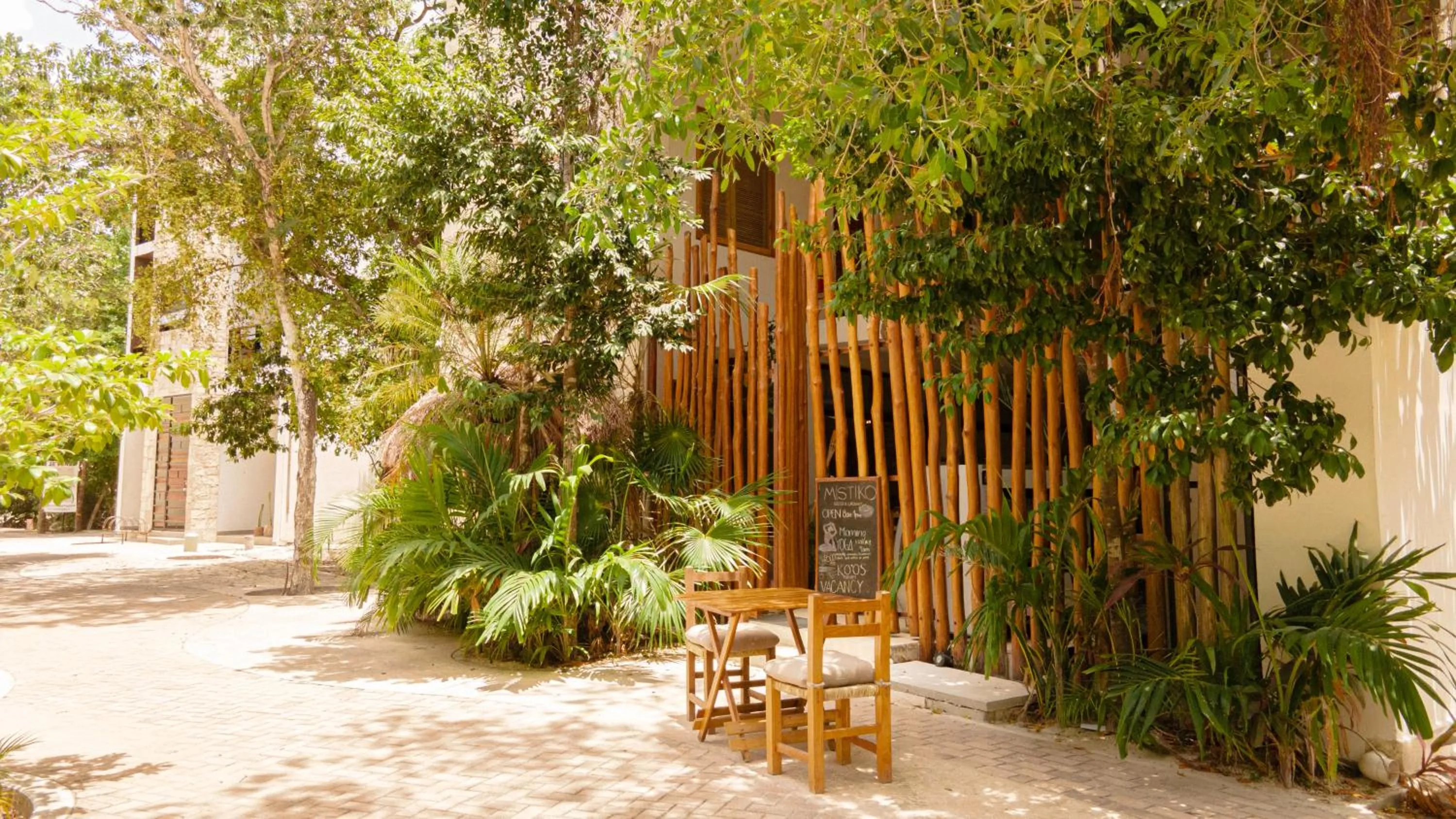 Facade/entrance in Koos Tulum Hotel
