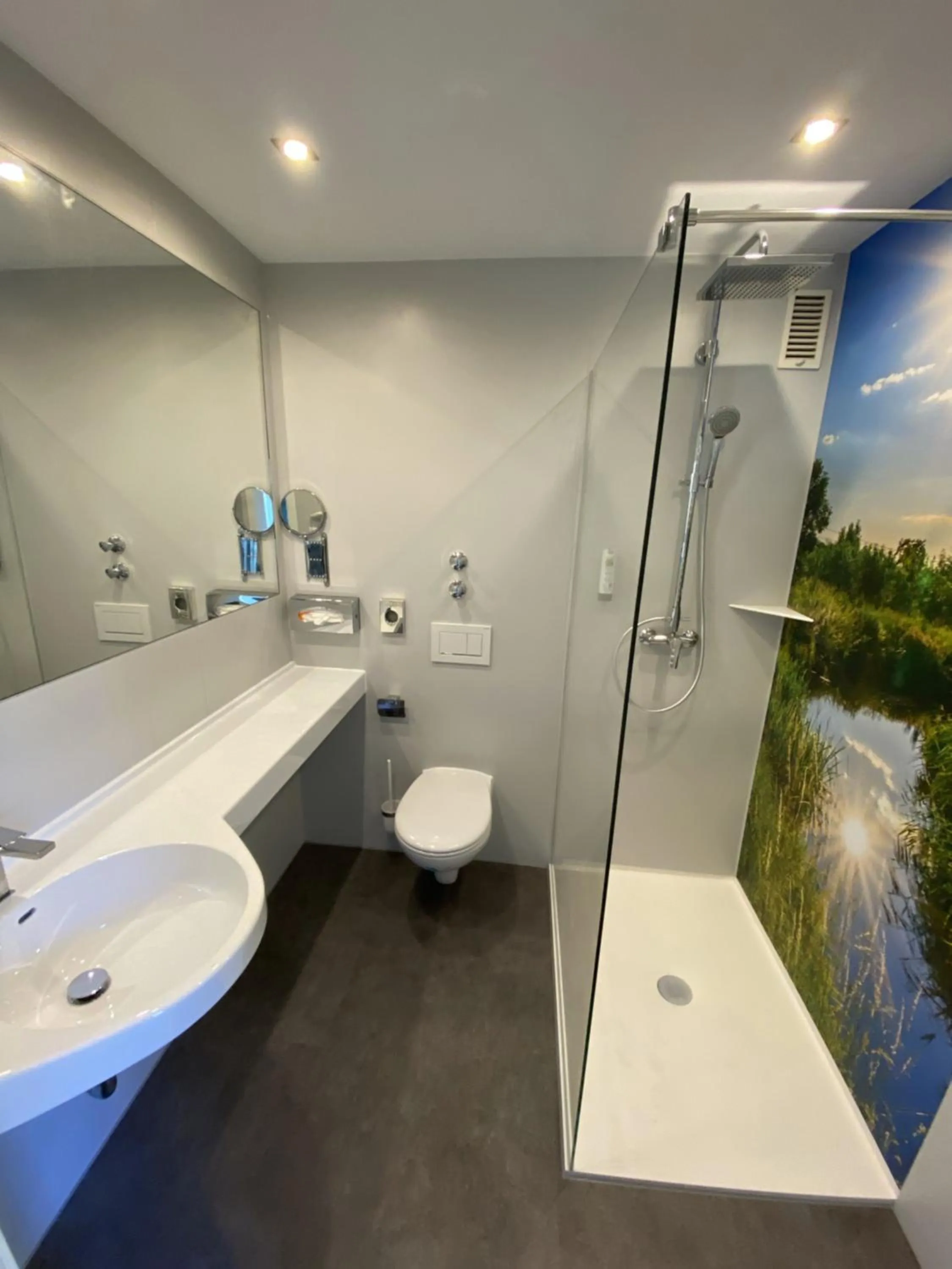 Shower in Hotel Blauer Karpfen