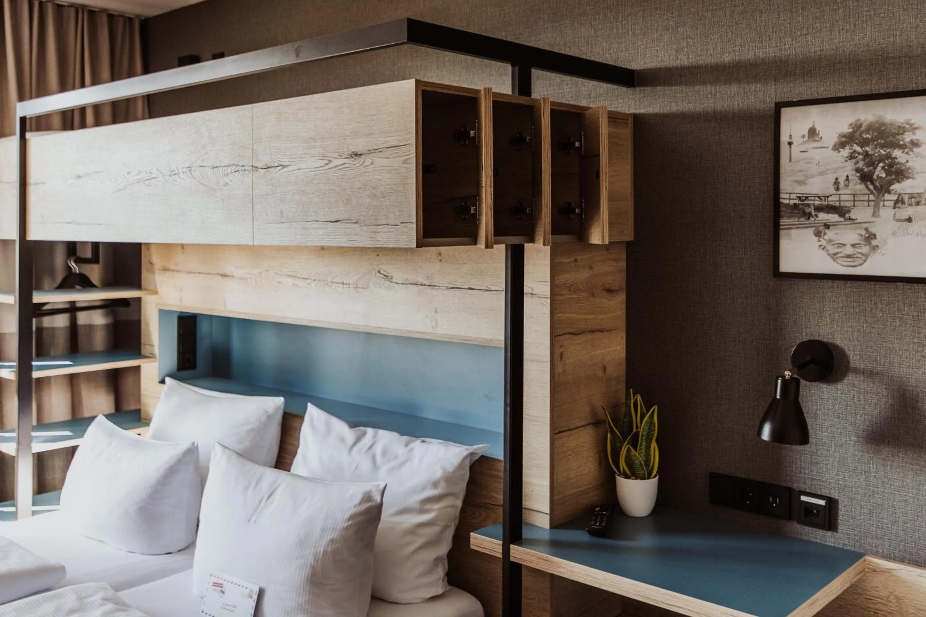 Bed in Emma by Schulz Hotel Berlin Friedrichshain