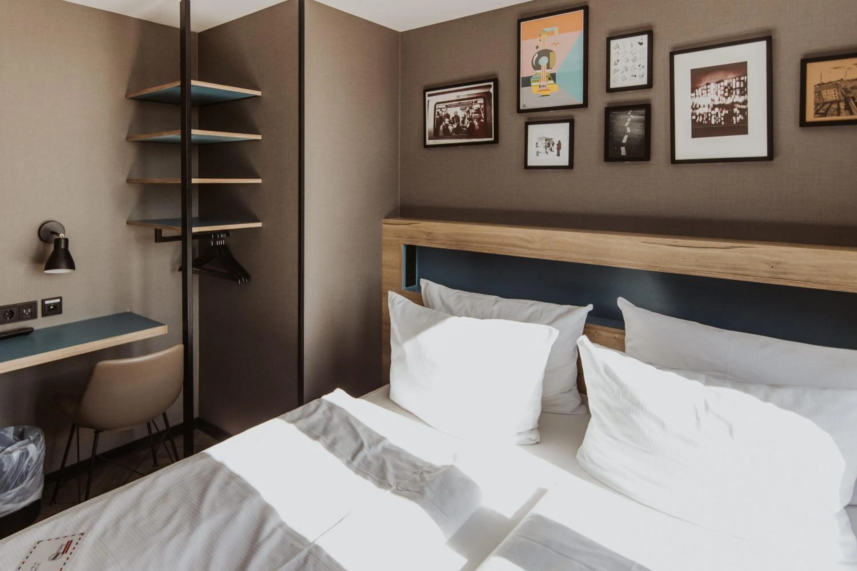 Bed in Emma by Schulz Hotel Berlin Friedrichshain