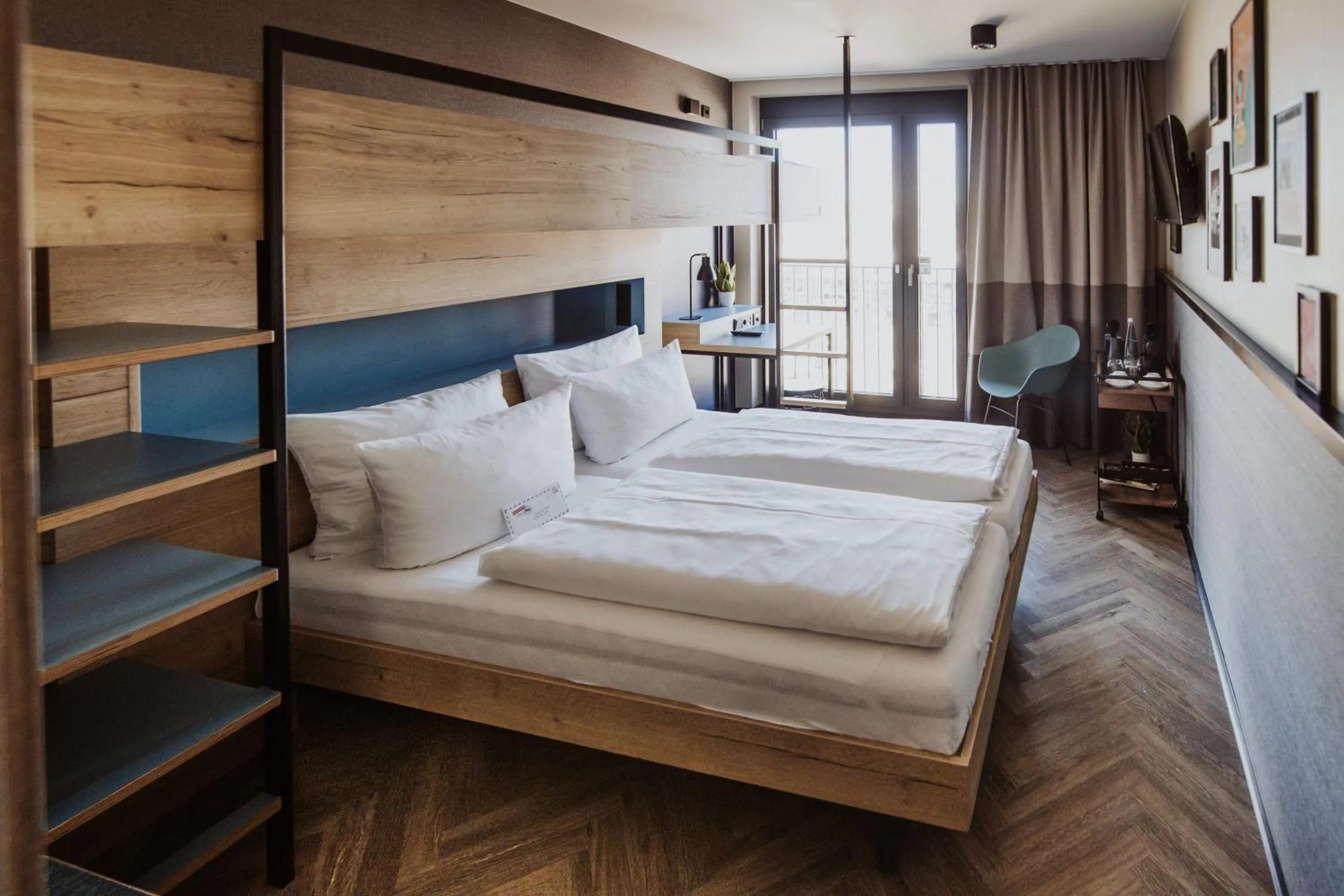 Bed in Emma by Schulz Hotel Berlin Friedrichshain