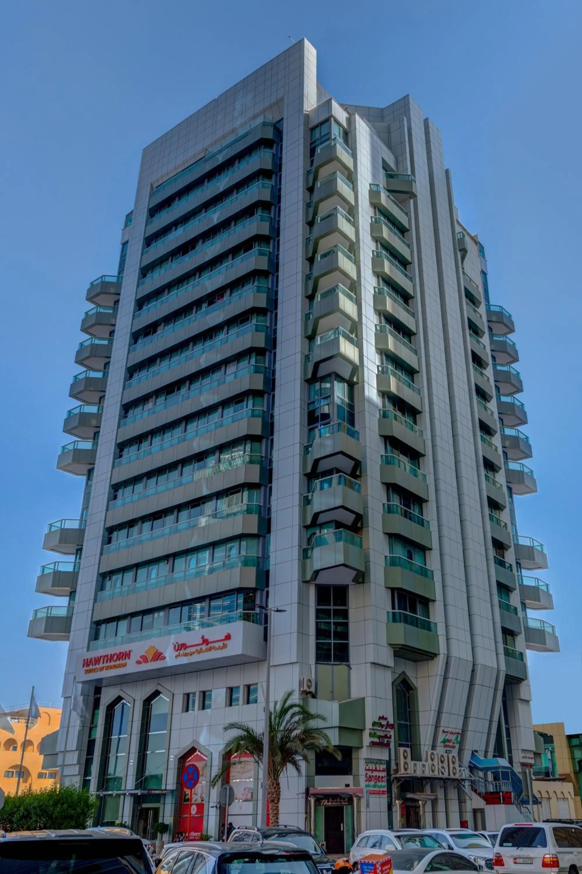 Property building in Hawthorn Suites by Wyndham Abu Dhabi City Center