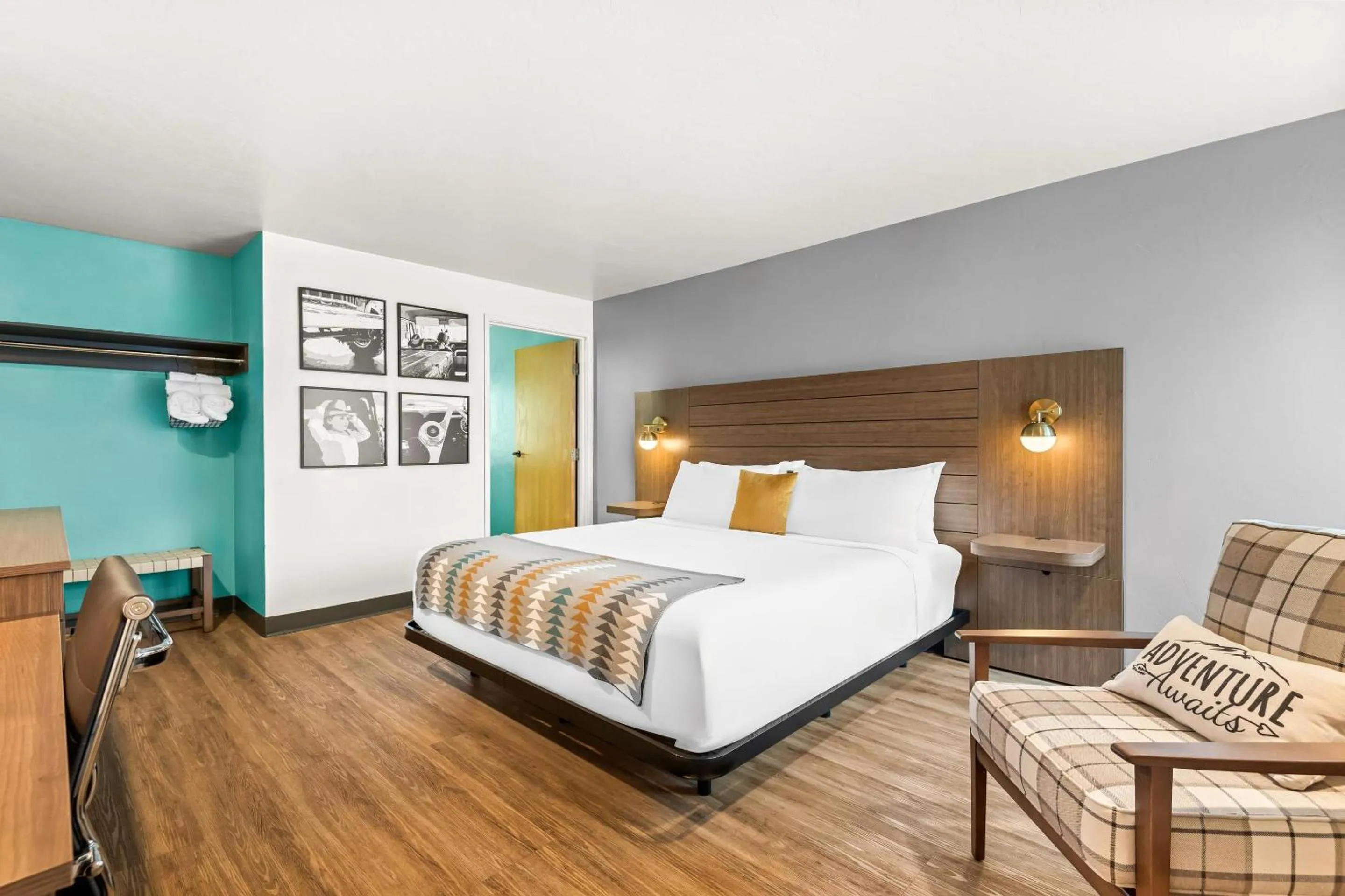 Bedroom, Bed in Maverick Hotel Eugene Near University, an Ascend Collection Hotel