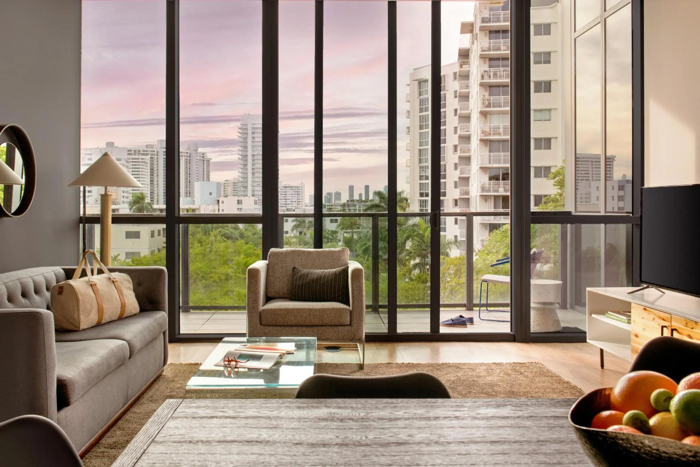 Living room in Sonder by Marriott Bonvoy 17WEST Apartments