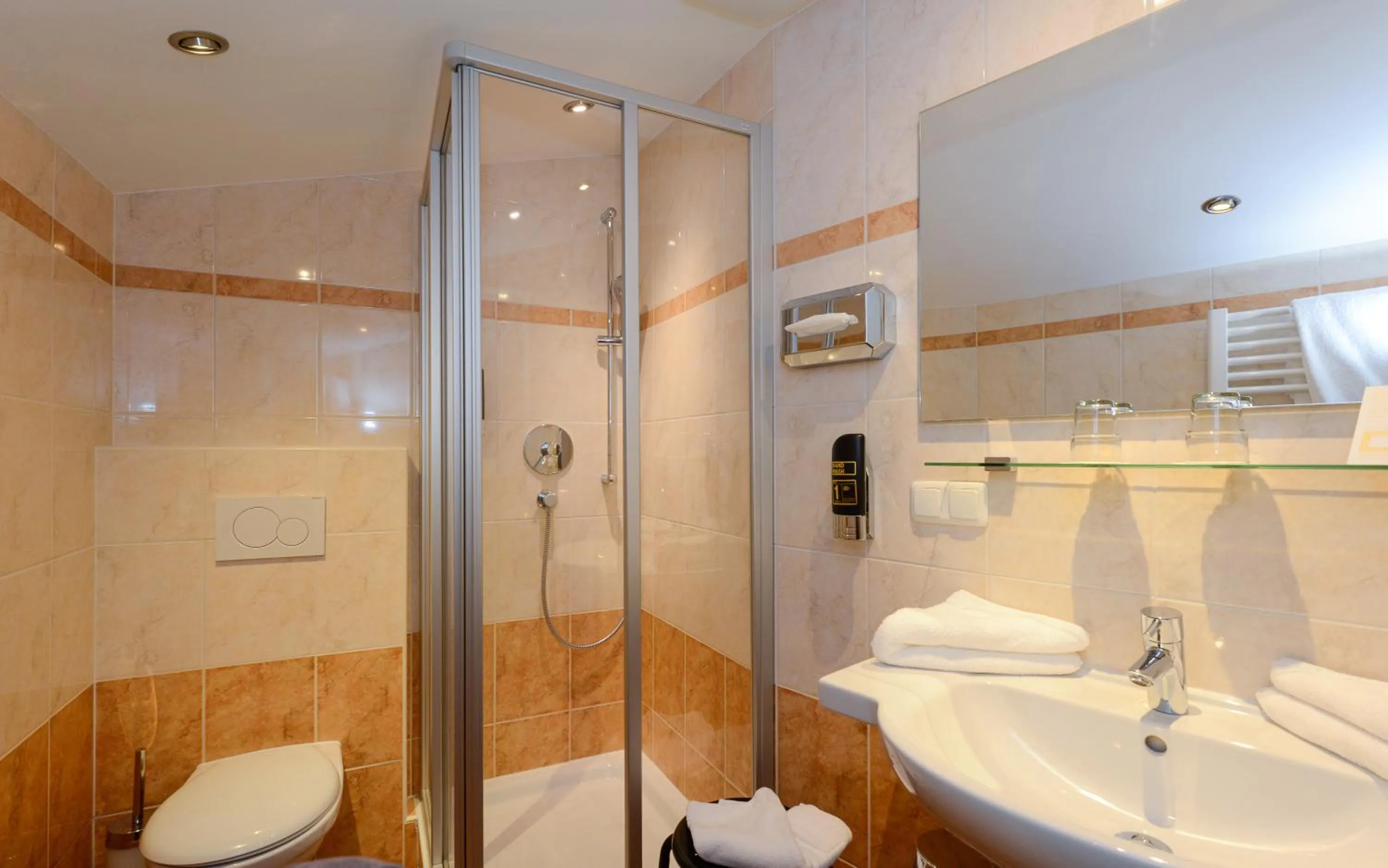 Shower in Stoll's Hotel Alpina