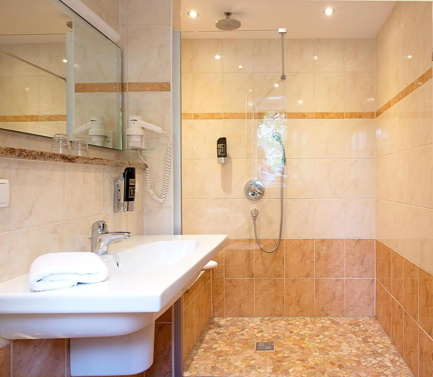 Bathroom in Stoll's Hotel Alpina