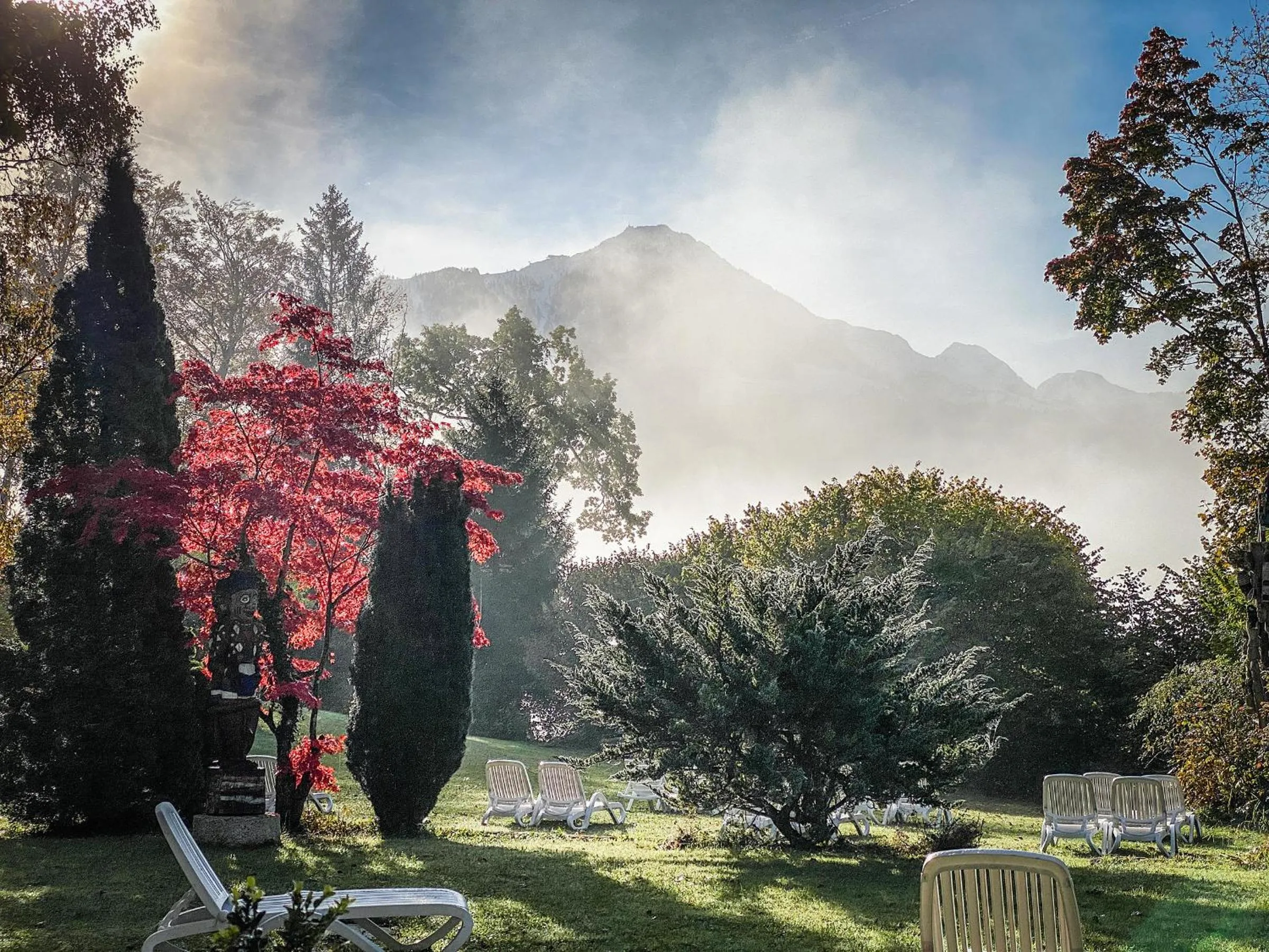 Garden in Stoll's Hotel Alpina