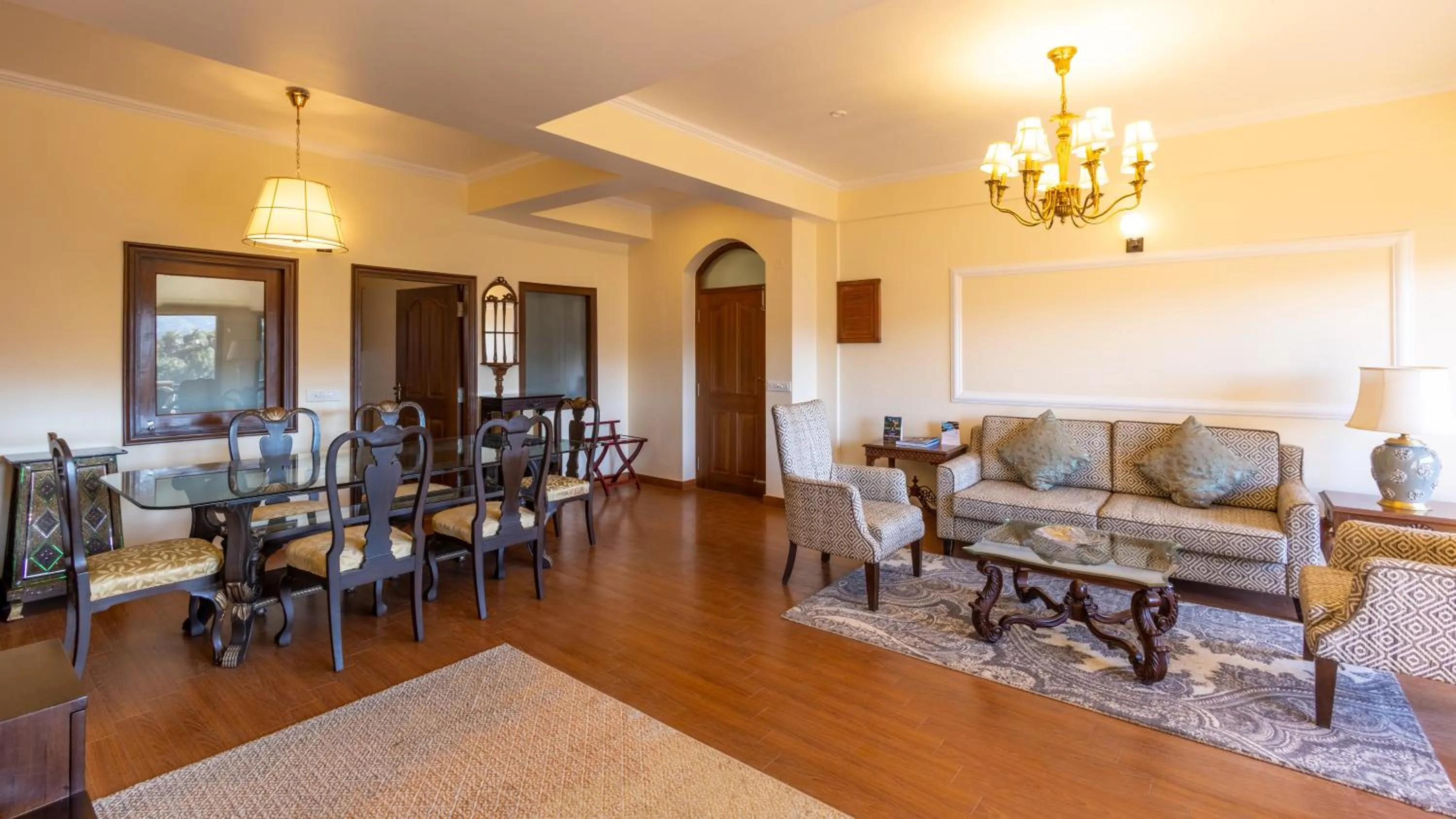 Living room in The Manor Luxury Apartments, Shimla