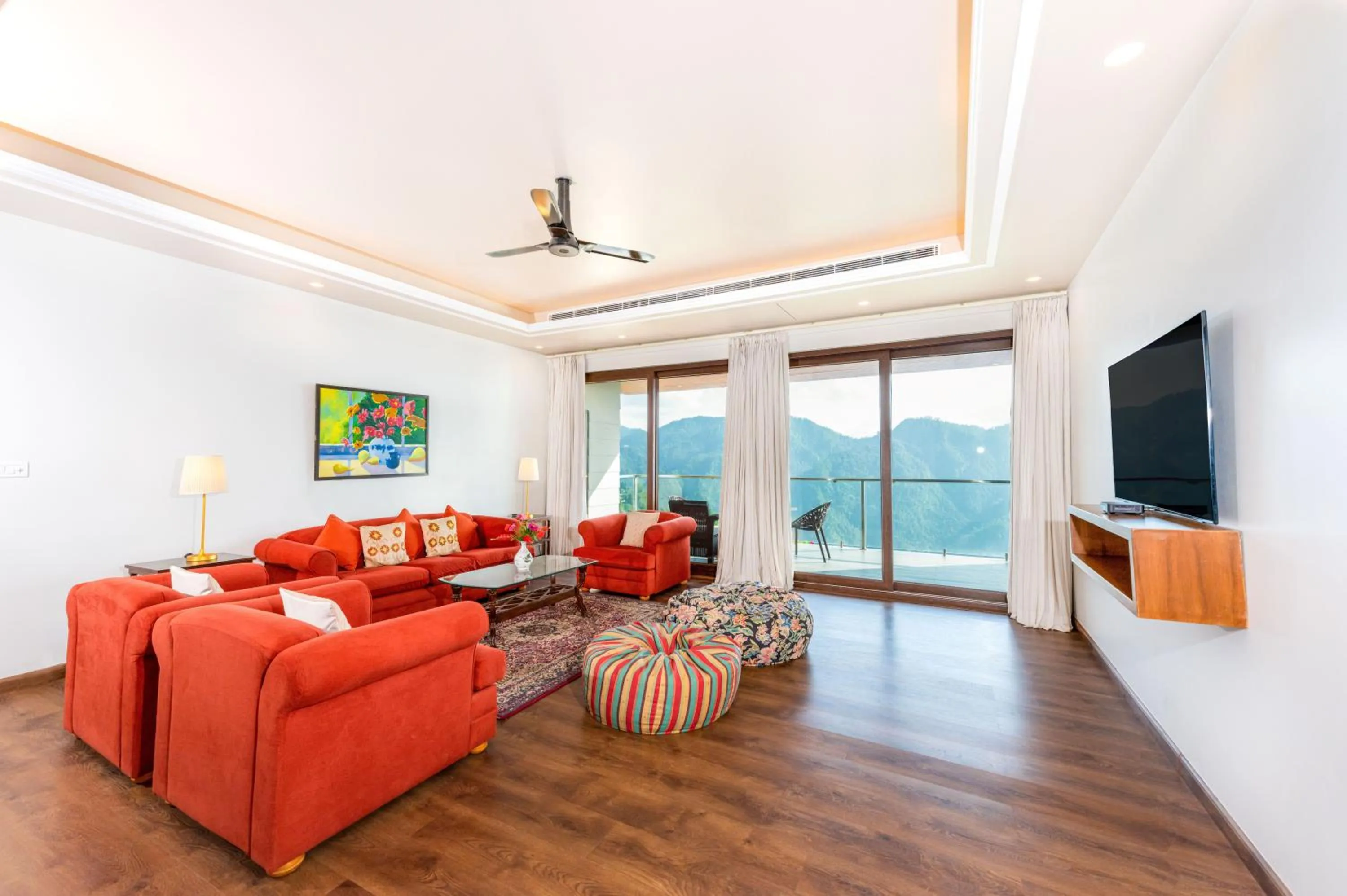 Living room in The Manor Luxury Apartments, Shimla