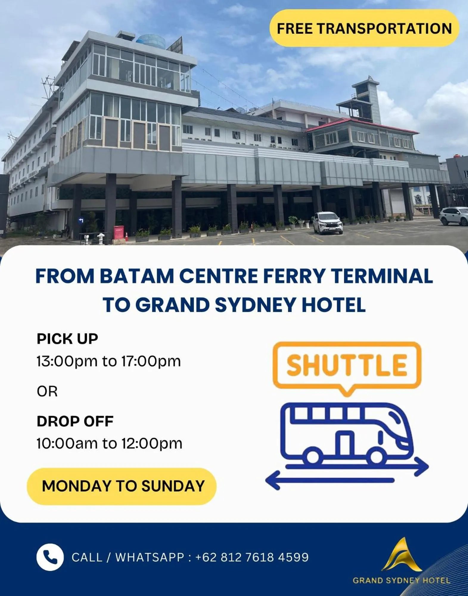 Seating area in Grand Sydney Hotel