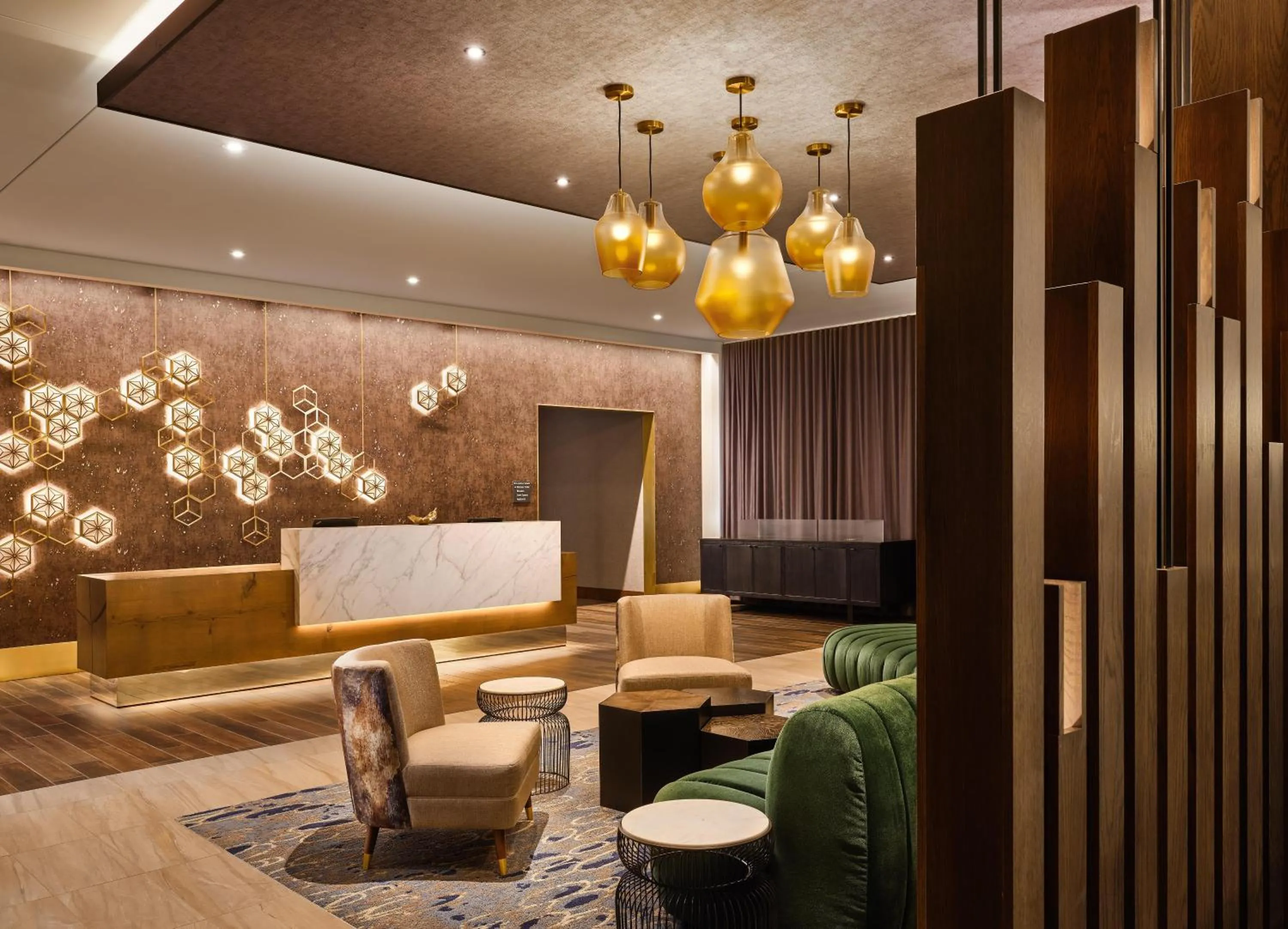 Lobby or reception in The Forester Hotel, part of Unscripted by Hyatt