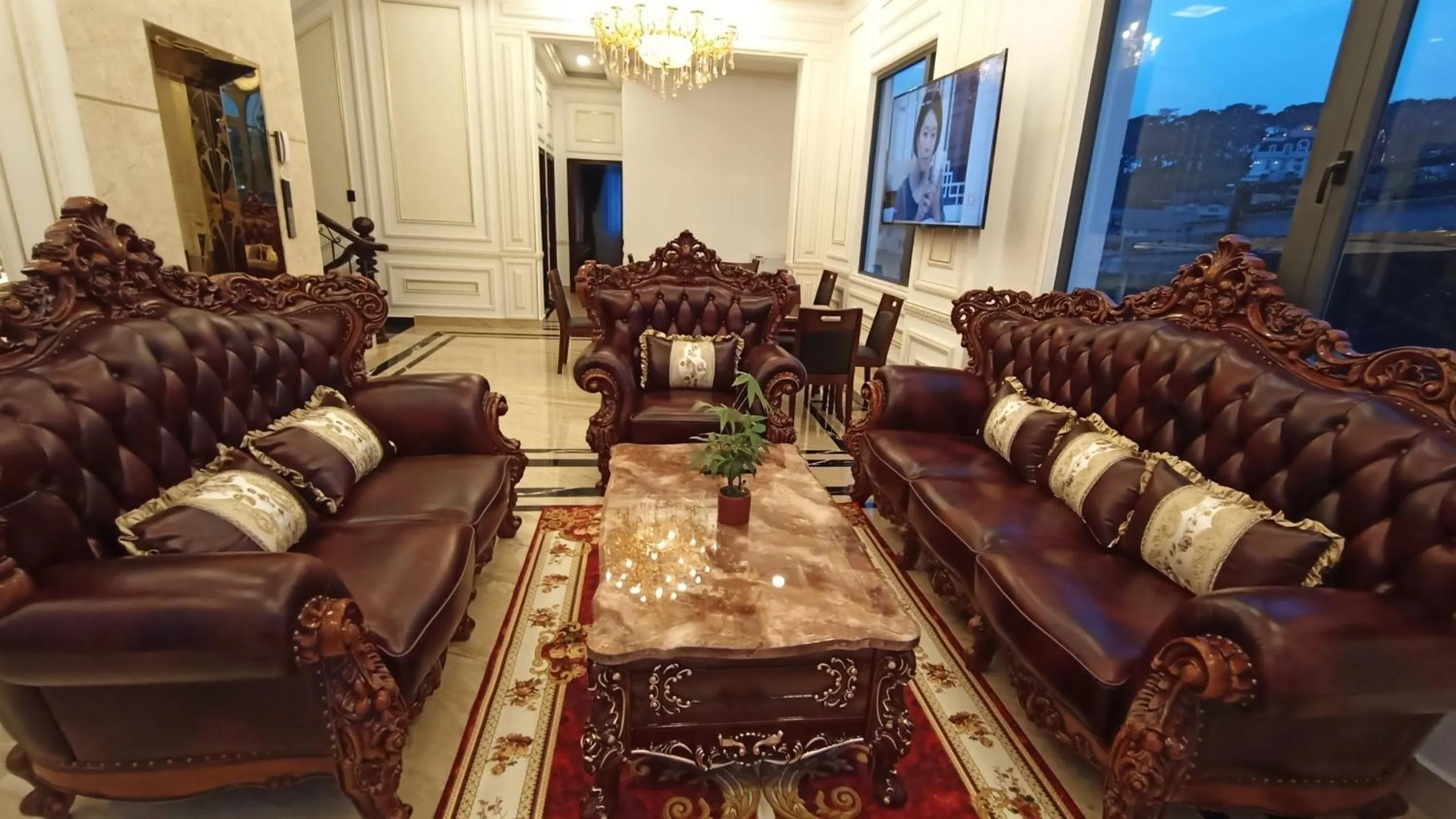 Lobby or reception in Crown Dalat Hotel