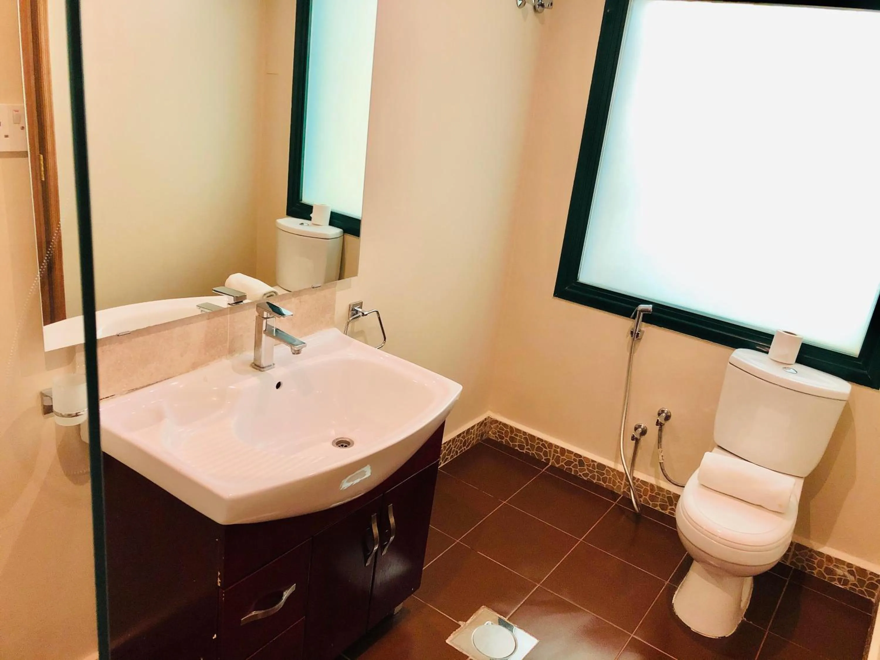 Bathroom in Times Square Suite Hotel