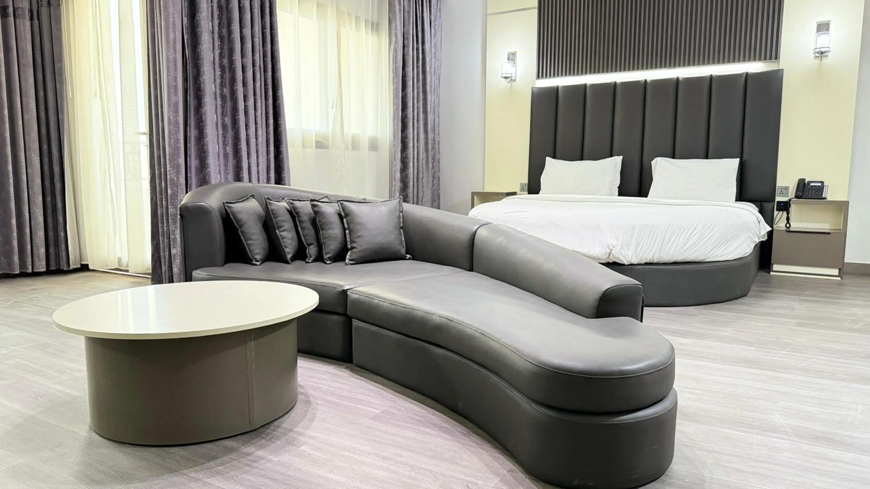 Photo of the whole room, Bed in Palette Sharjah Aparthotel formerly Royal Tulip