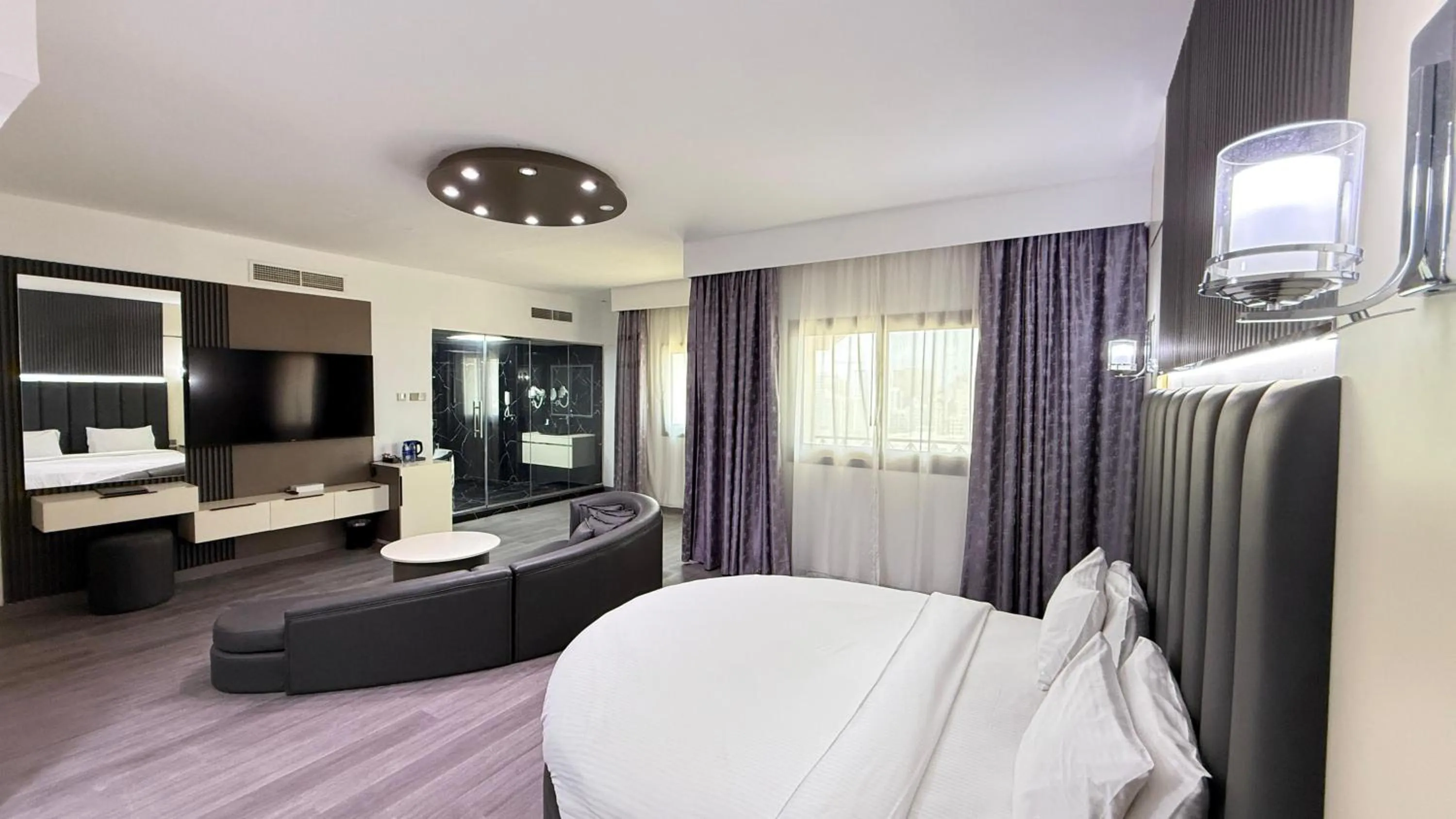 Photo of the whole room, Bed in Palette Sharjah Aparthotel formerly Royal Tulip