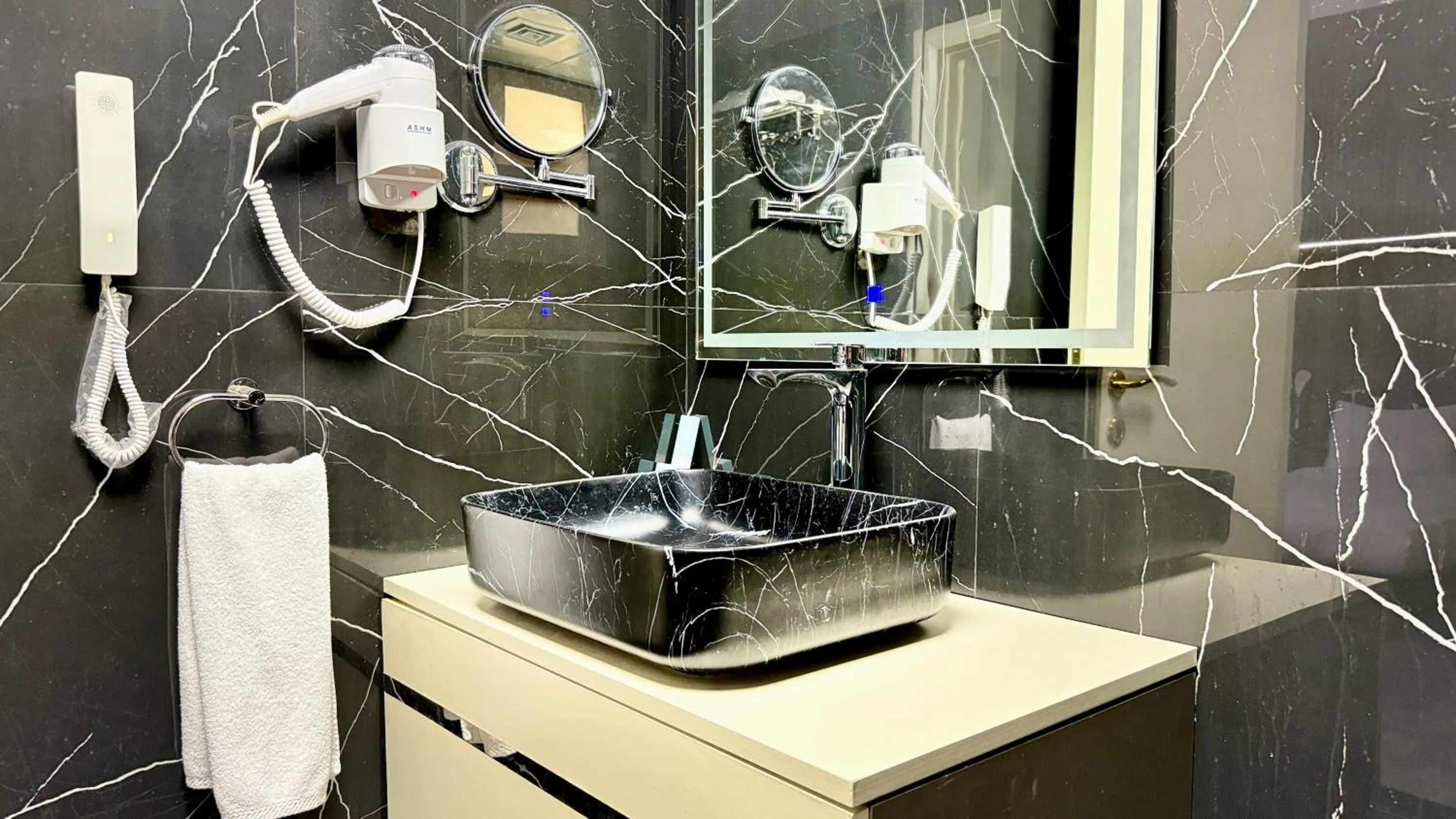 Bathroom in Palette Sharjah Aparthotel formerly Royal Tulip