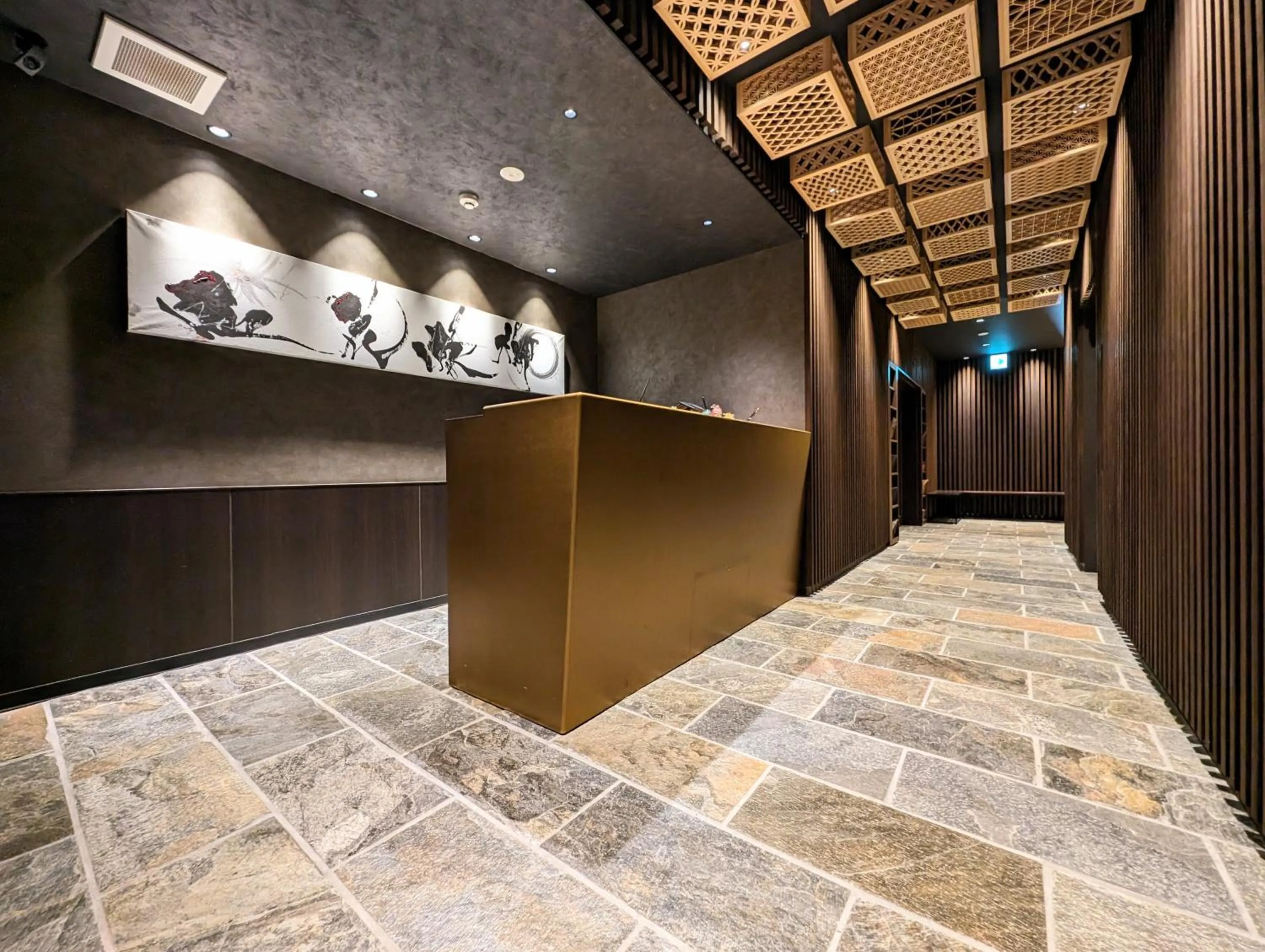 Lobby or reception in ひがし茶屋街らしく金沢 Hotel Rashiku kanazawa