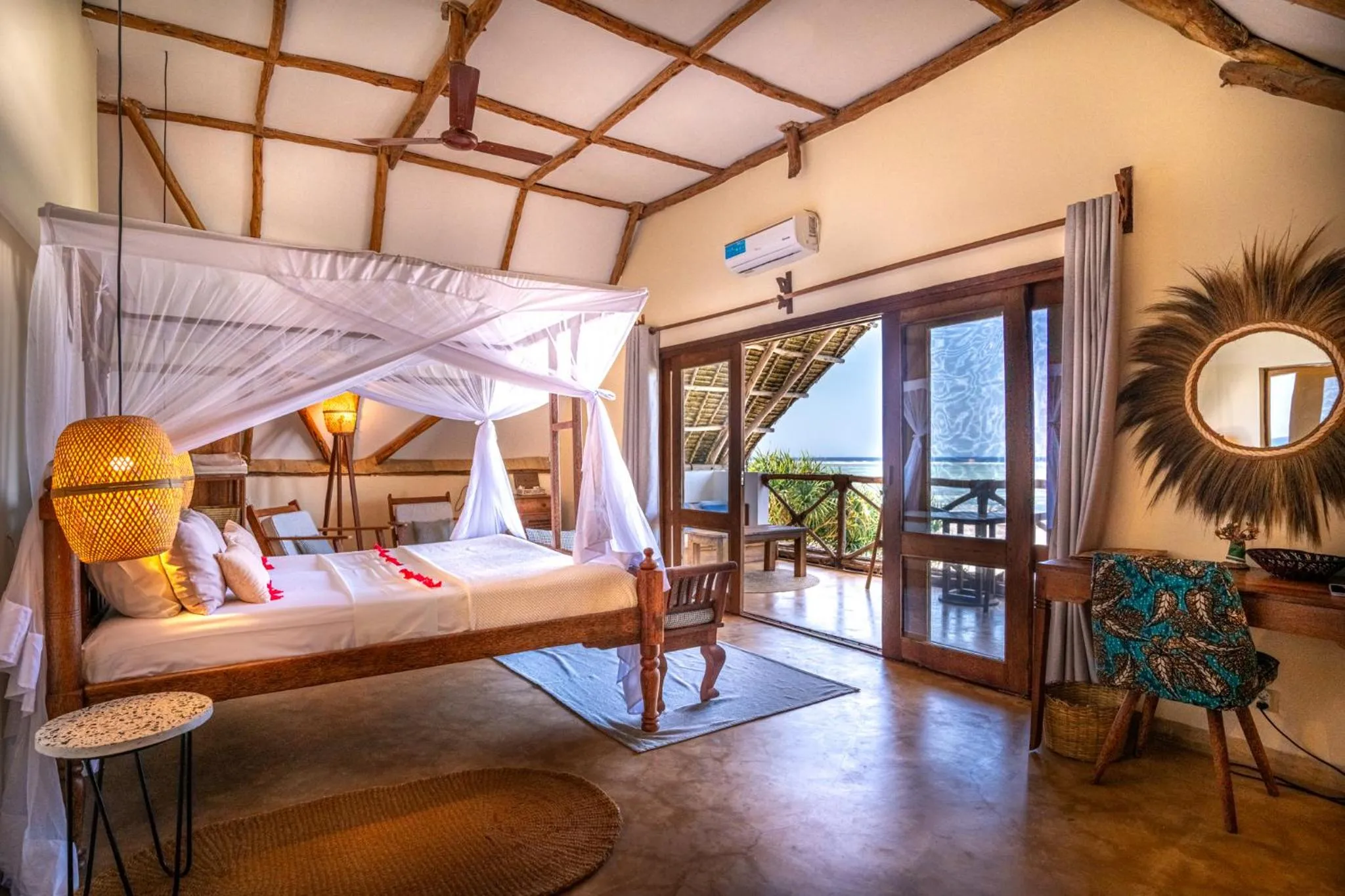 Bed in Marafiki Beach Hotel & SPA