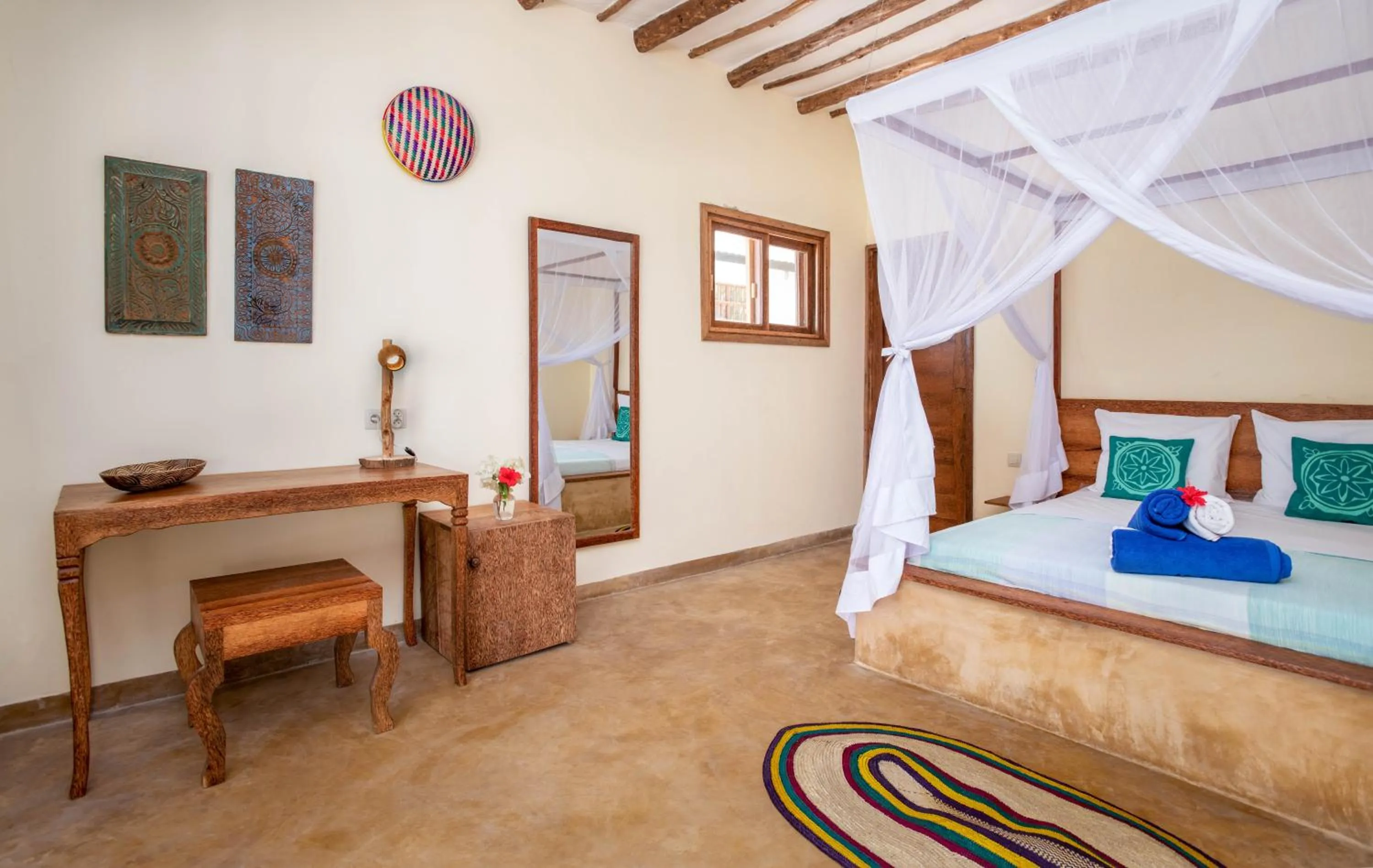 Bed in Marafiki Beach Hotel & SPA