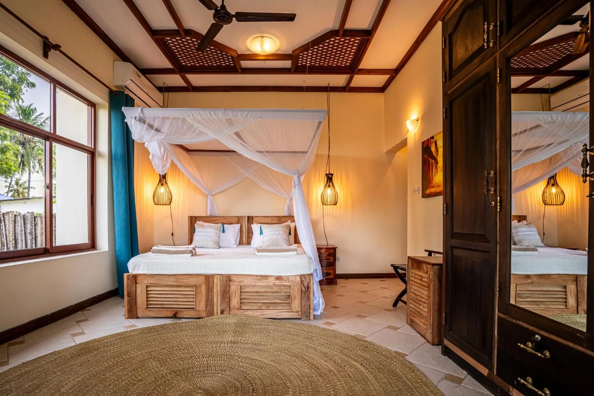 Bed in Marafiki Beach Hotel & SPA