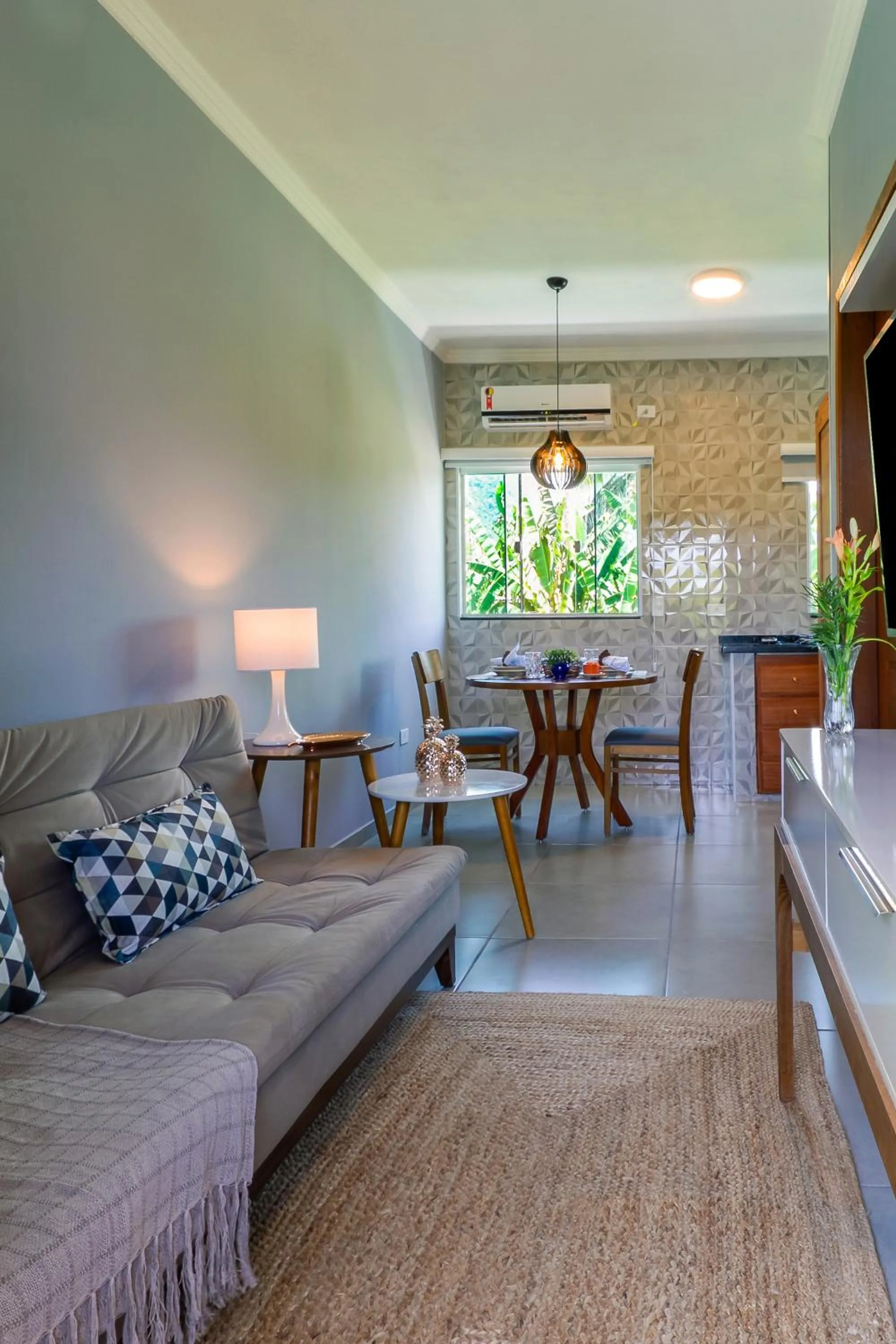 Living room in Calamar Flats Paraty