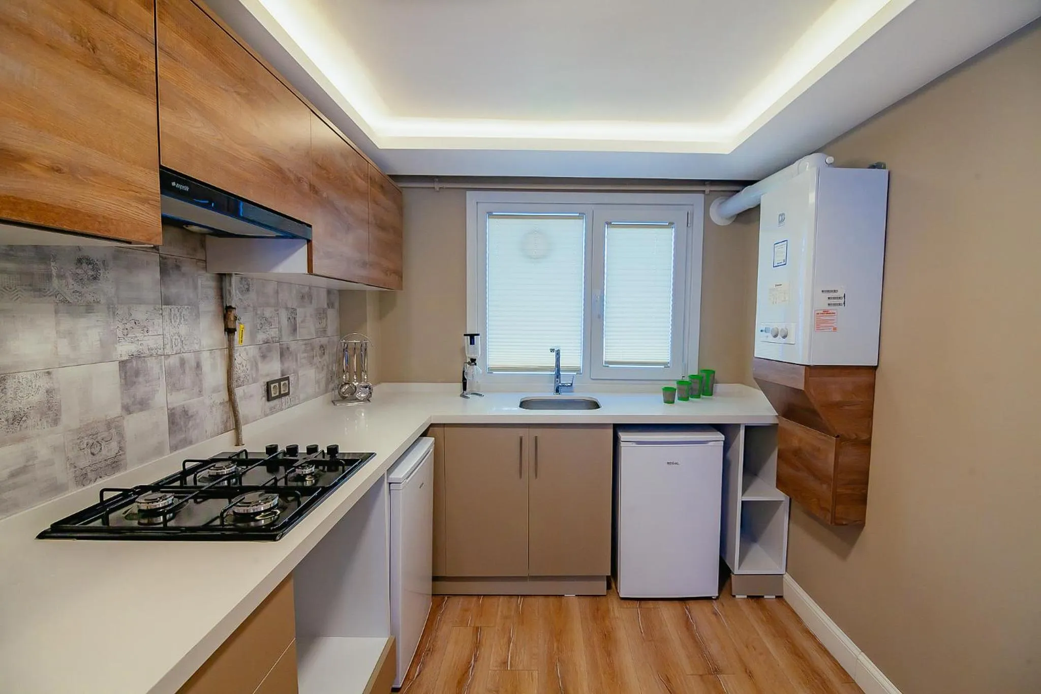 Kitchen or kitchenette in Galata Hill Hotel