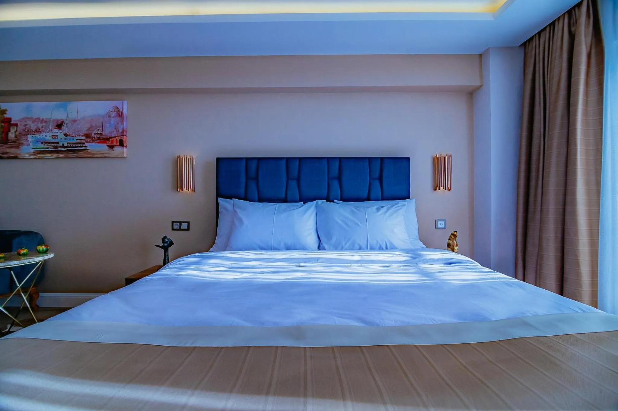 Bed in Galata Hill Hotel