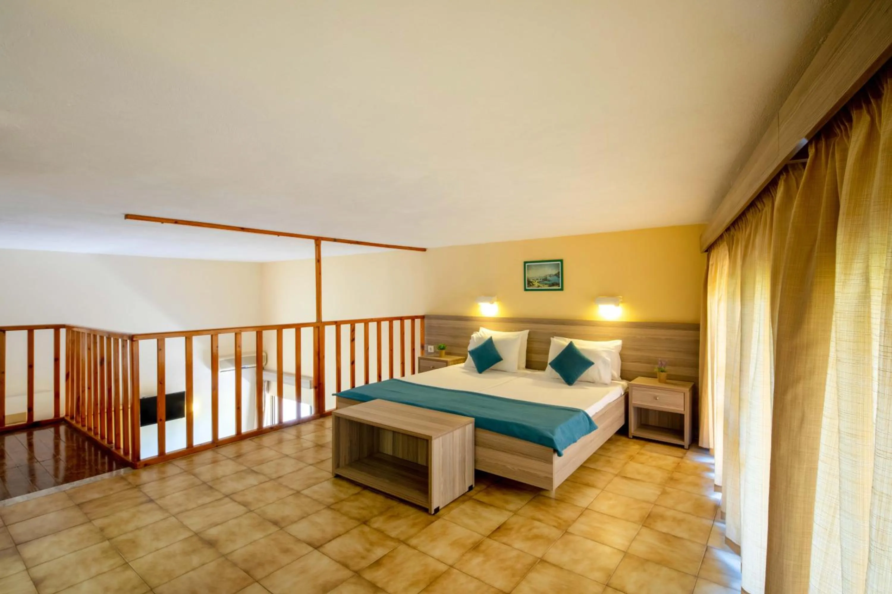 Bedroom, Bed in Hotel Rossis