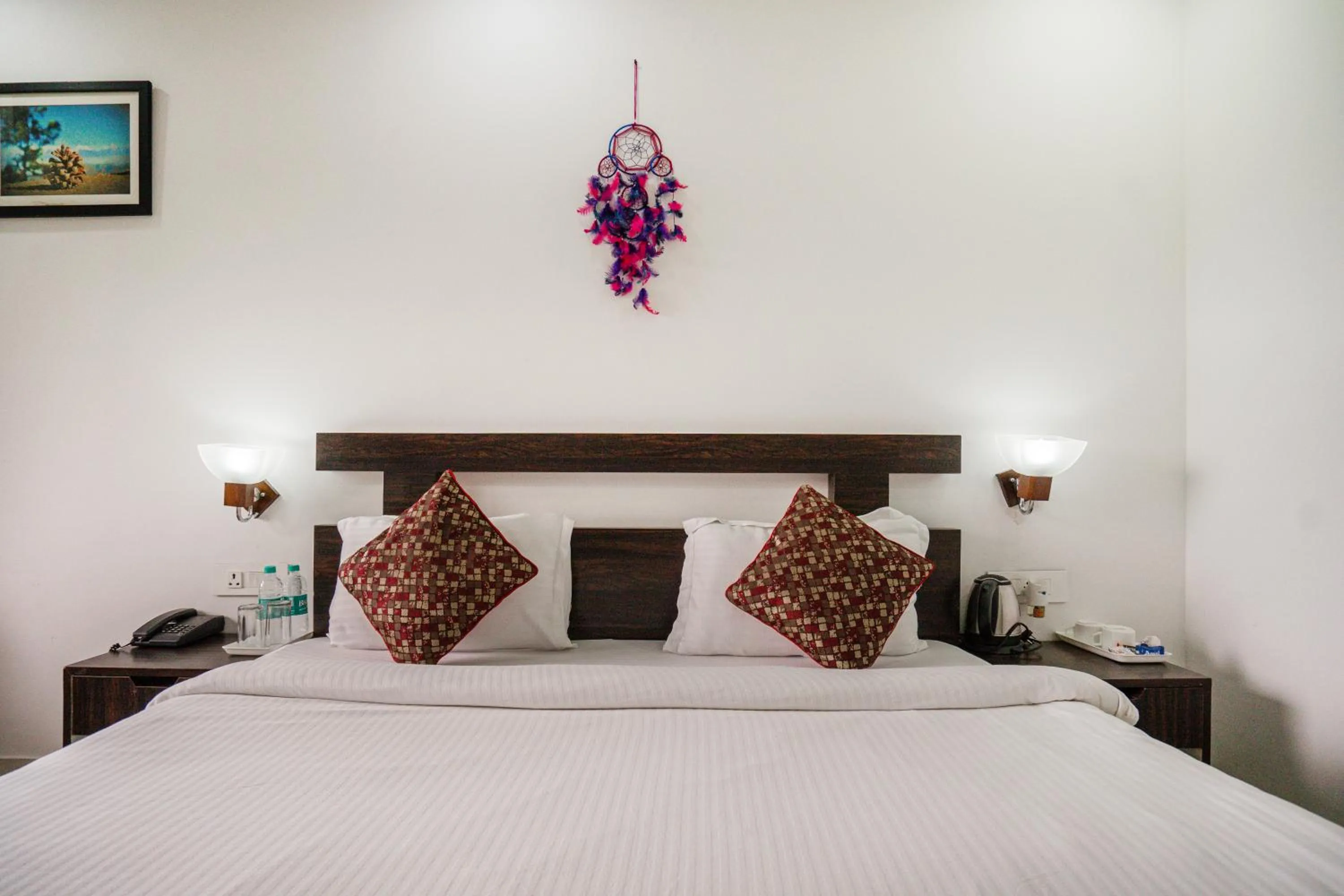 Bed in The Golden Sunrise Hotel