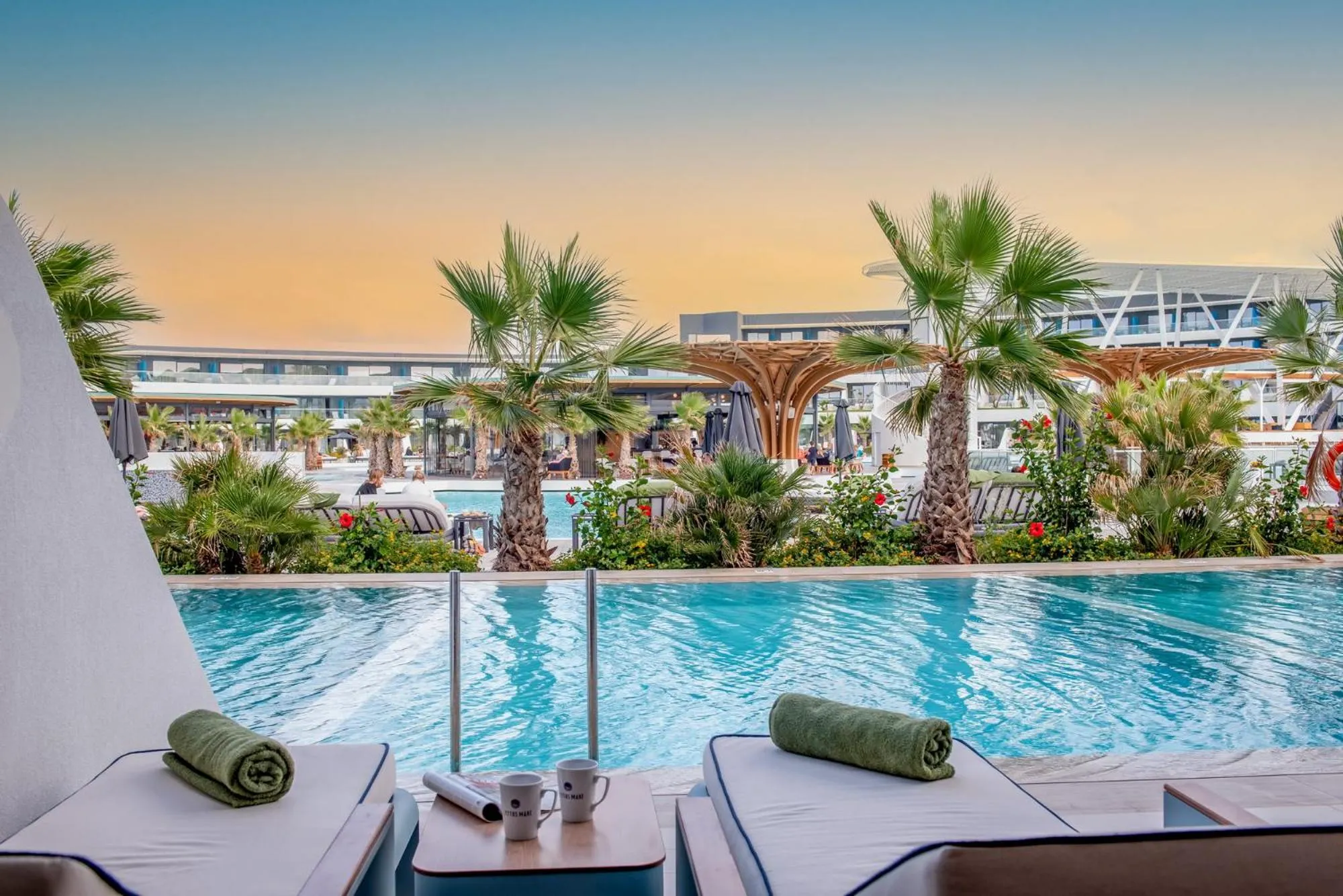 Pool view in Lyttos Mare