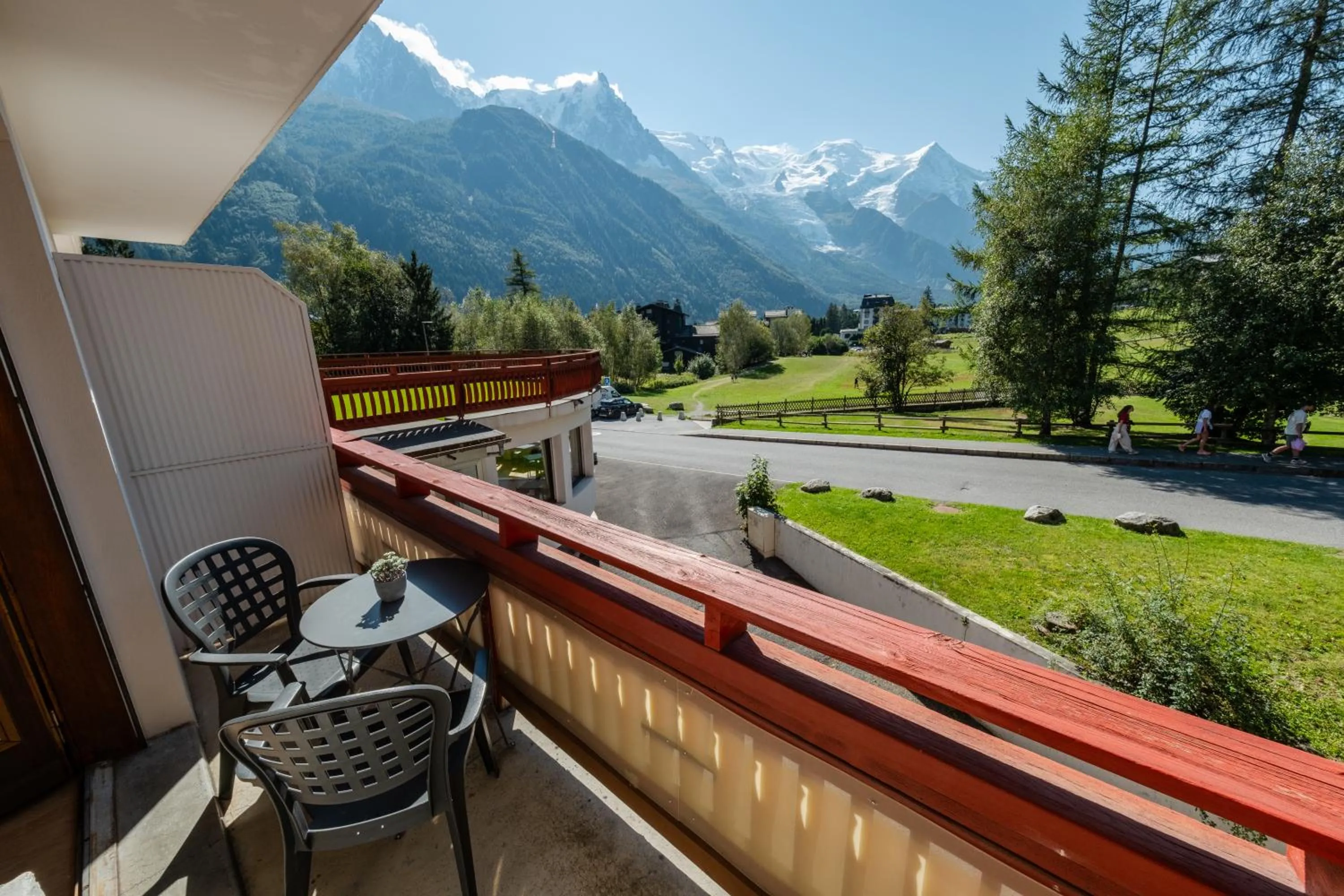 Balcony/Terrace in Chalet Hôtel La Sapinière
