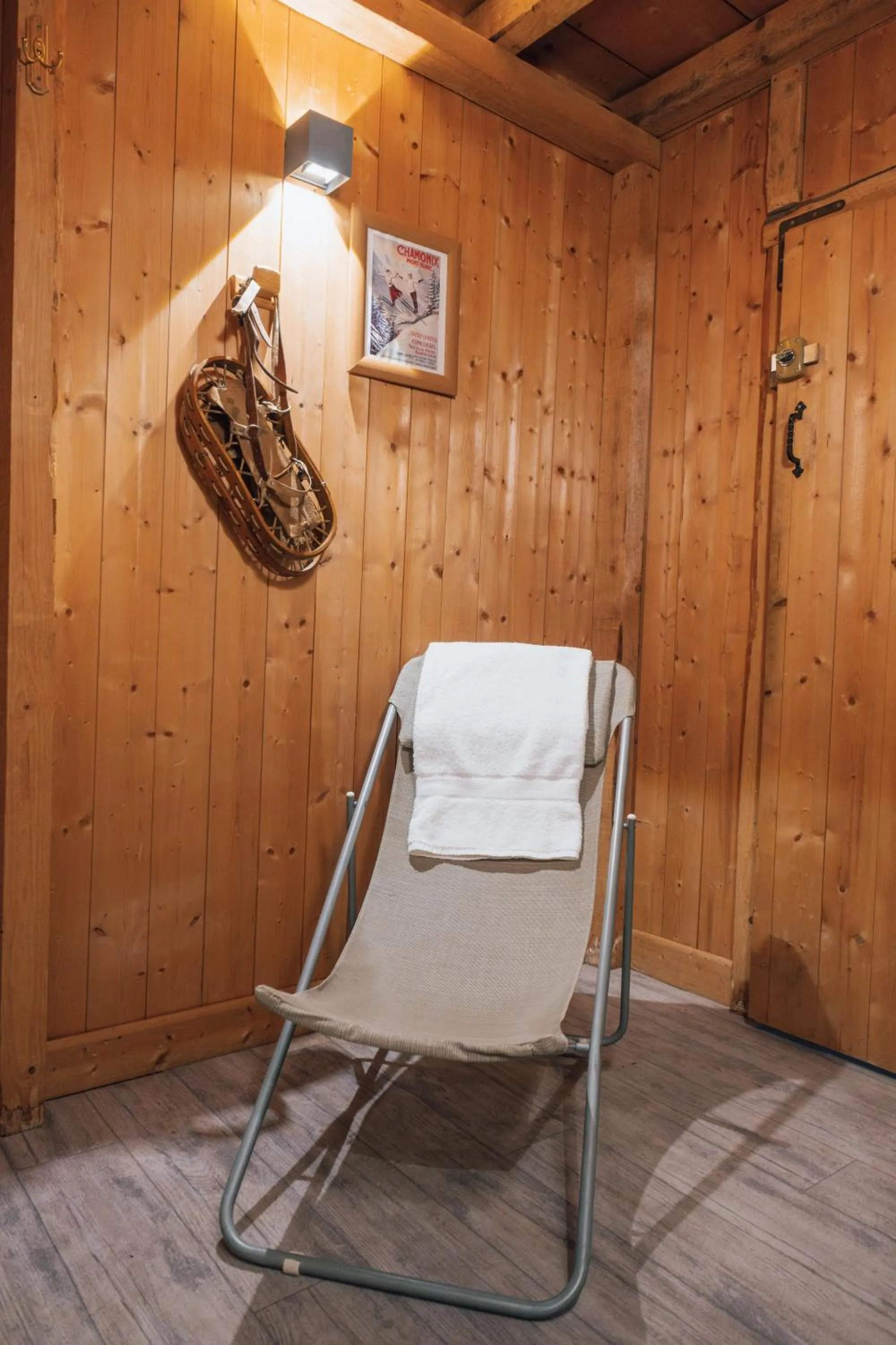 Sauna in Chalet Hôtel La Sapinière
