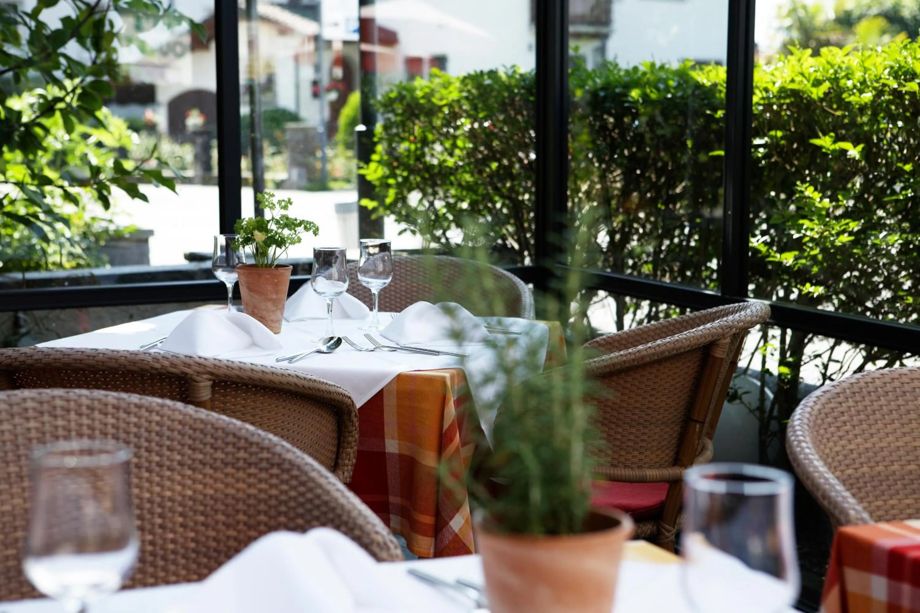 Balcony/Terrace in Seehotel Gotthard