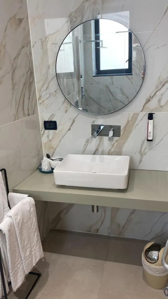 Bathroom in Hotel Portum