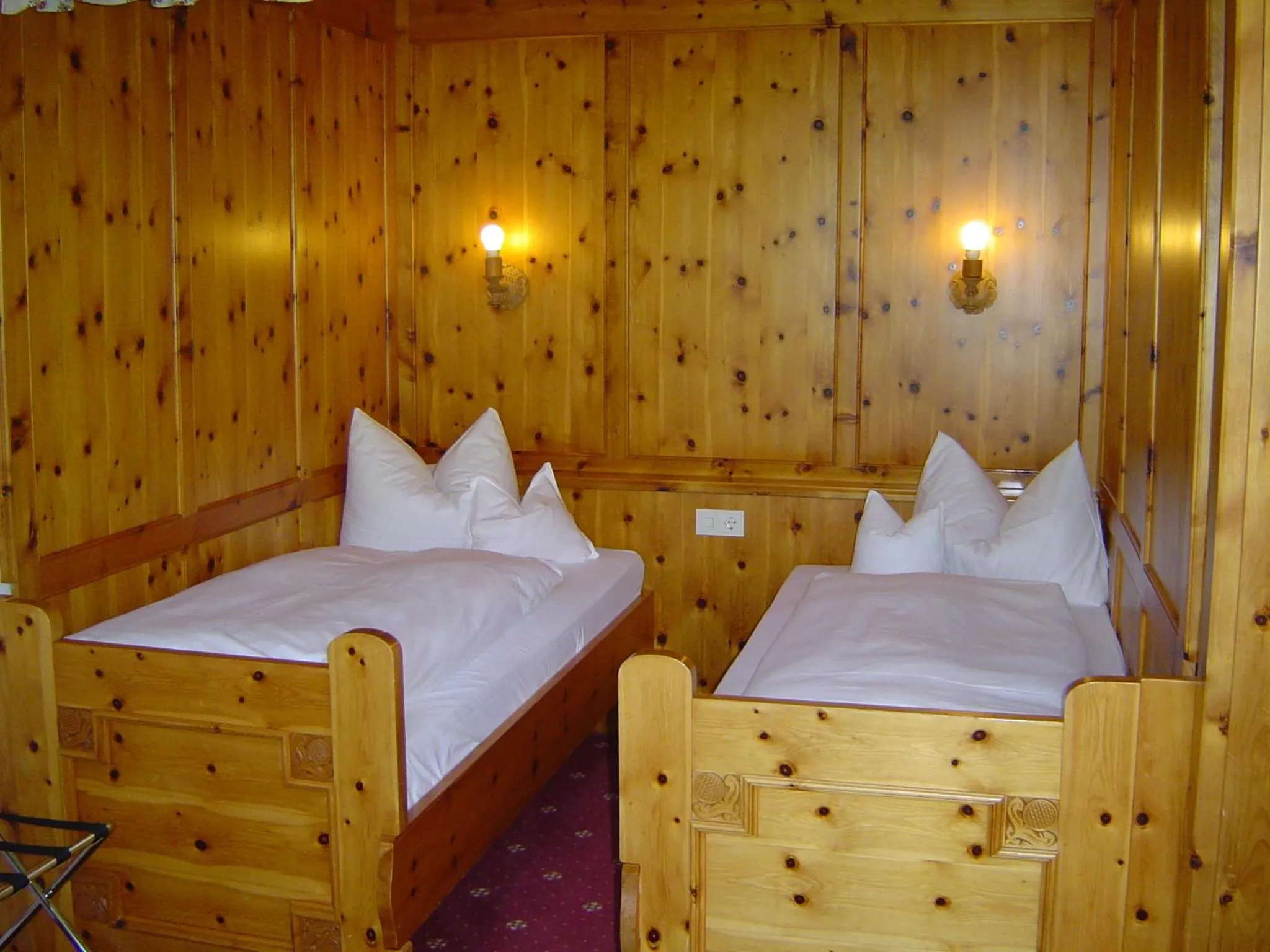 Decorative detail, Bed in Hotel Krone